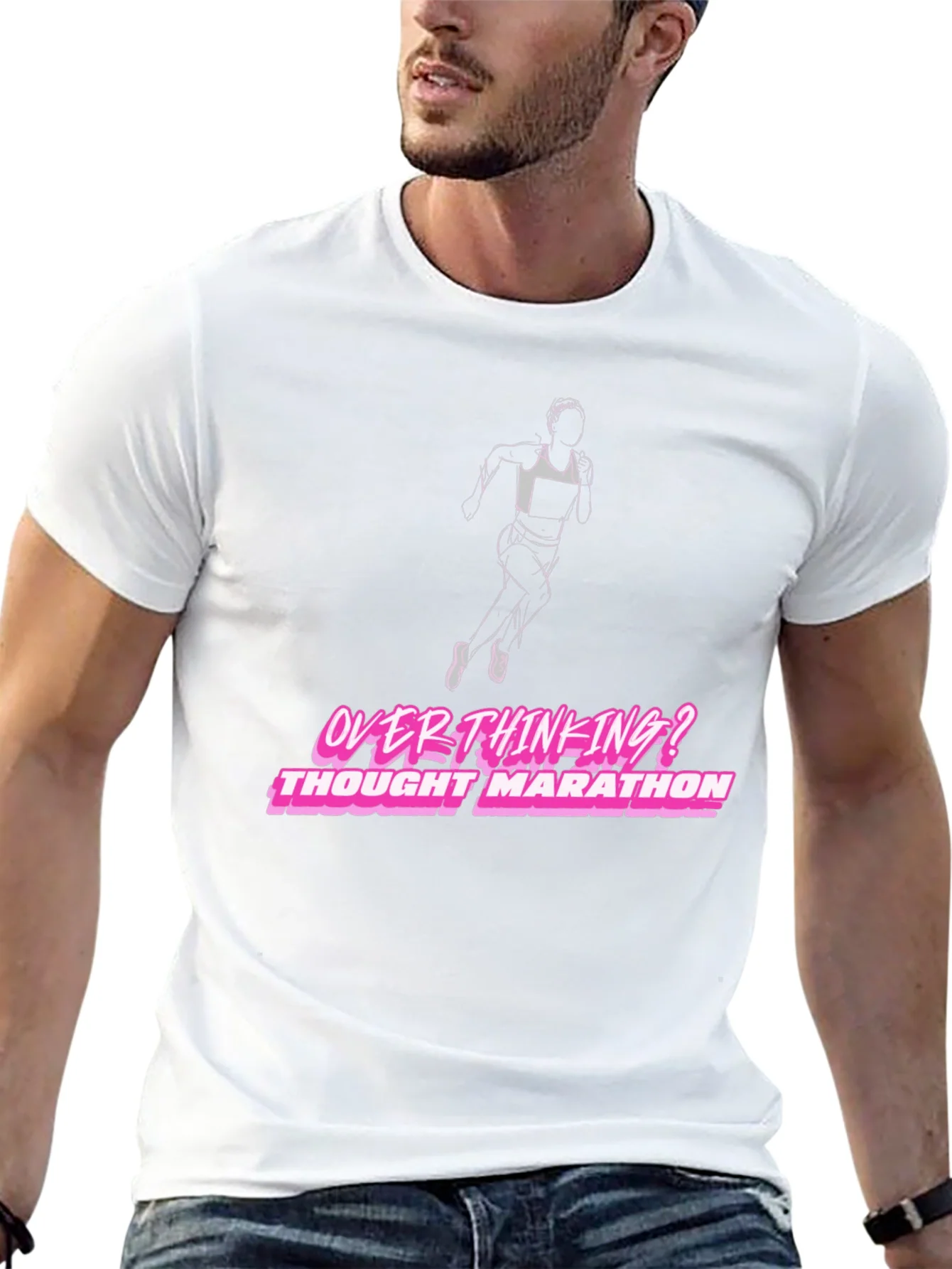 Rebbecca Overthinking Thought Marathon Graphic T-Shirt