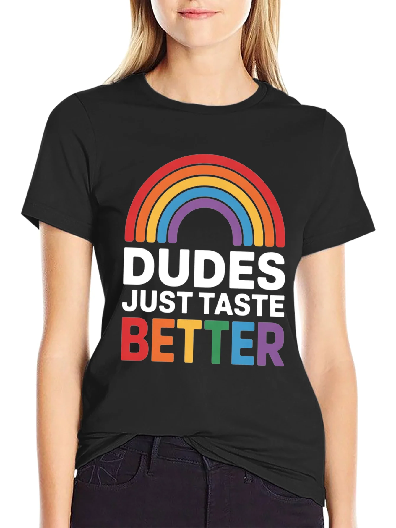 Rebbecca Dudes Taste Better LGBT Pride T-Shirt