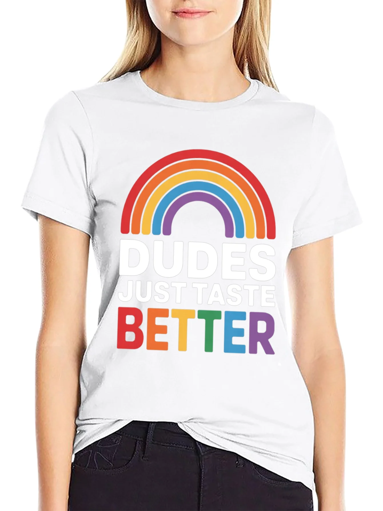 Rebbecca Dudes Taste Better LGBT Pride T-Shirt