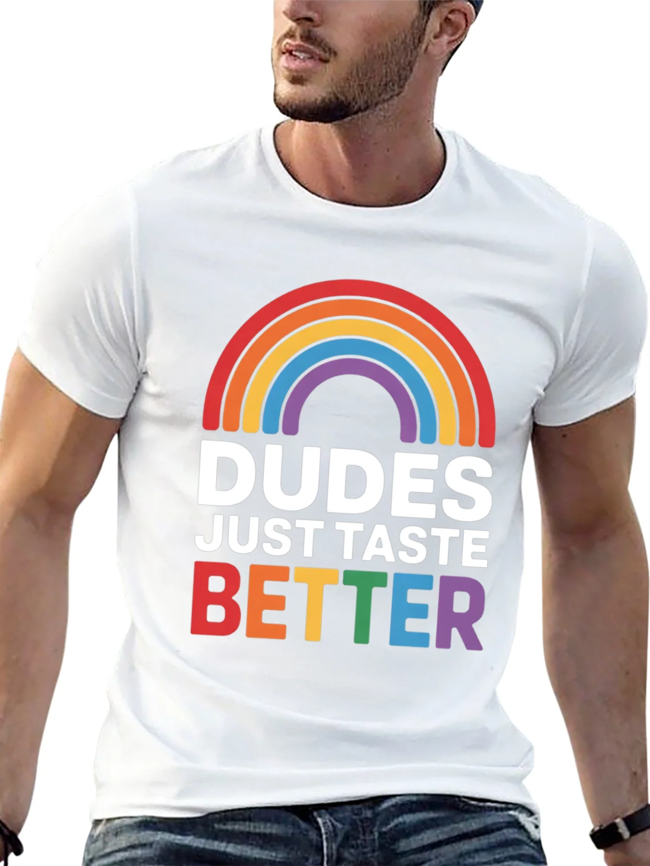 Rebbecca Dudes Taste Better LGBT Pride T-Shirt