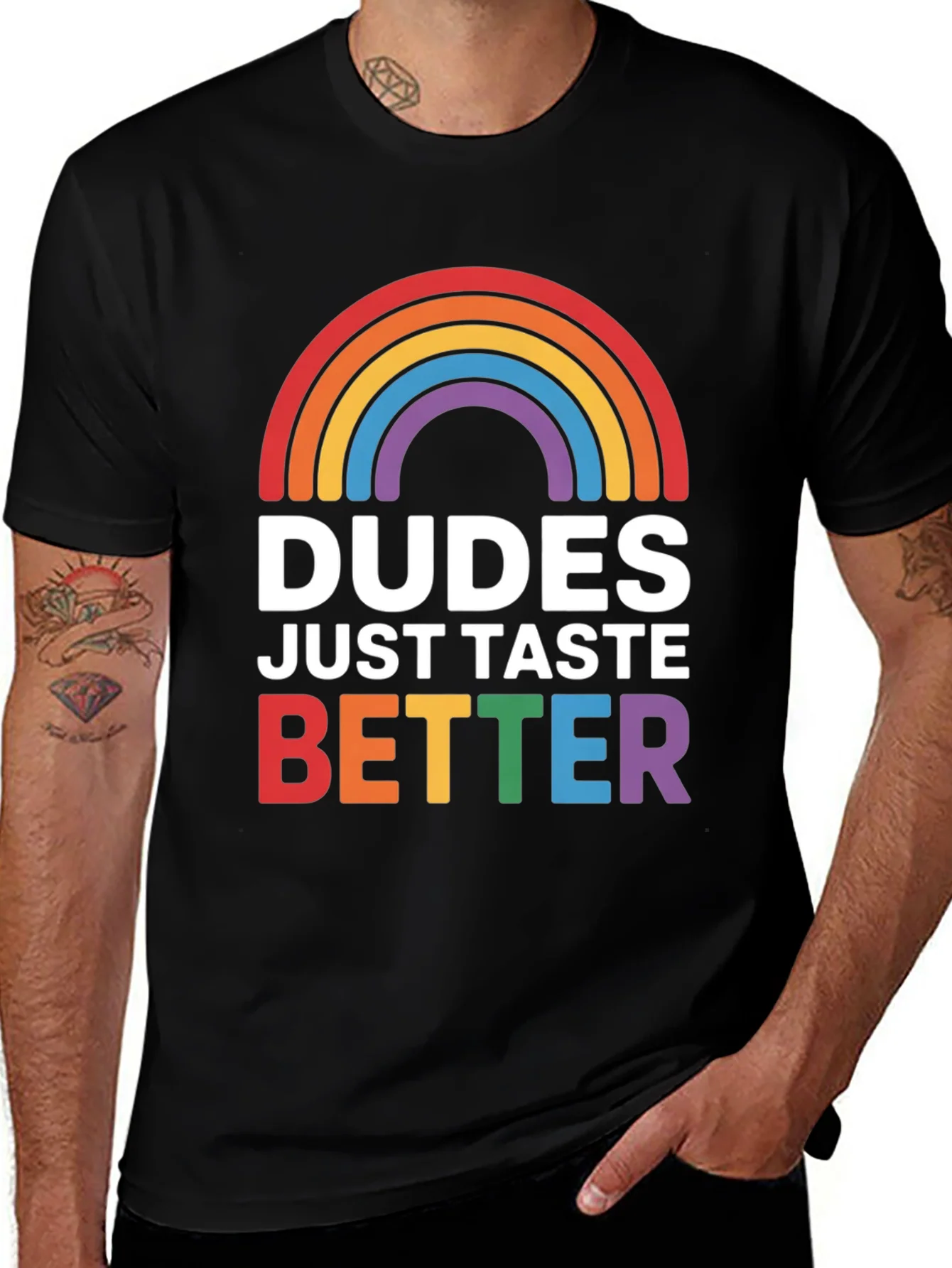 Rebbecca Dudes Taste Better LGBT Pride T-Shirt
