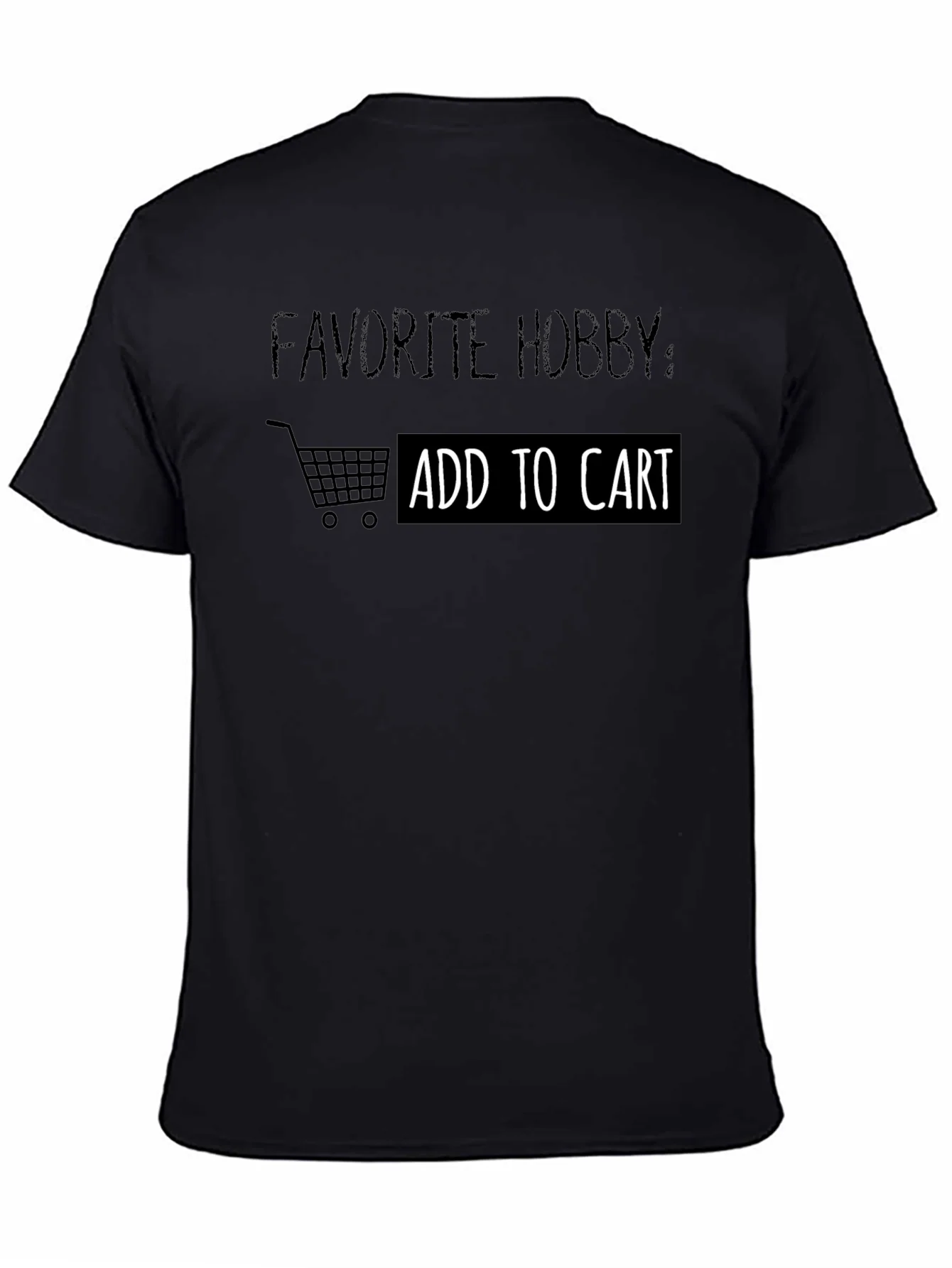 Camiseta Negra Favorite Hobby: Add to Cart