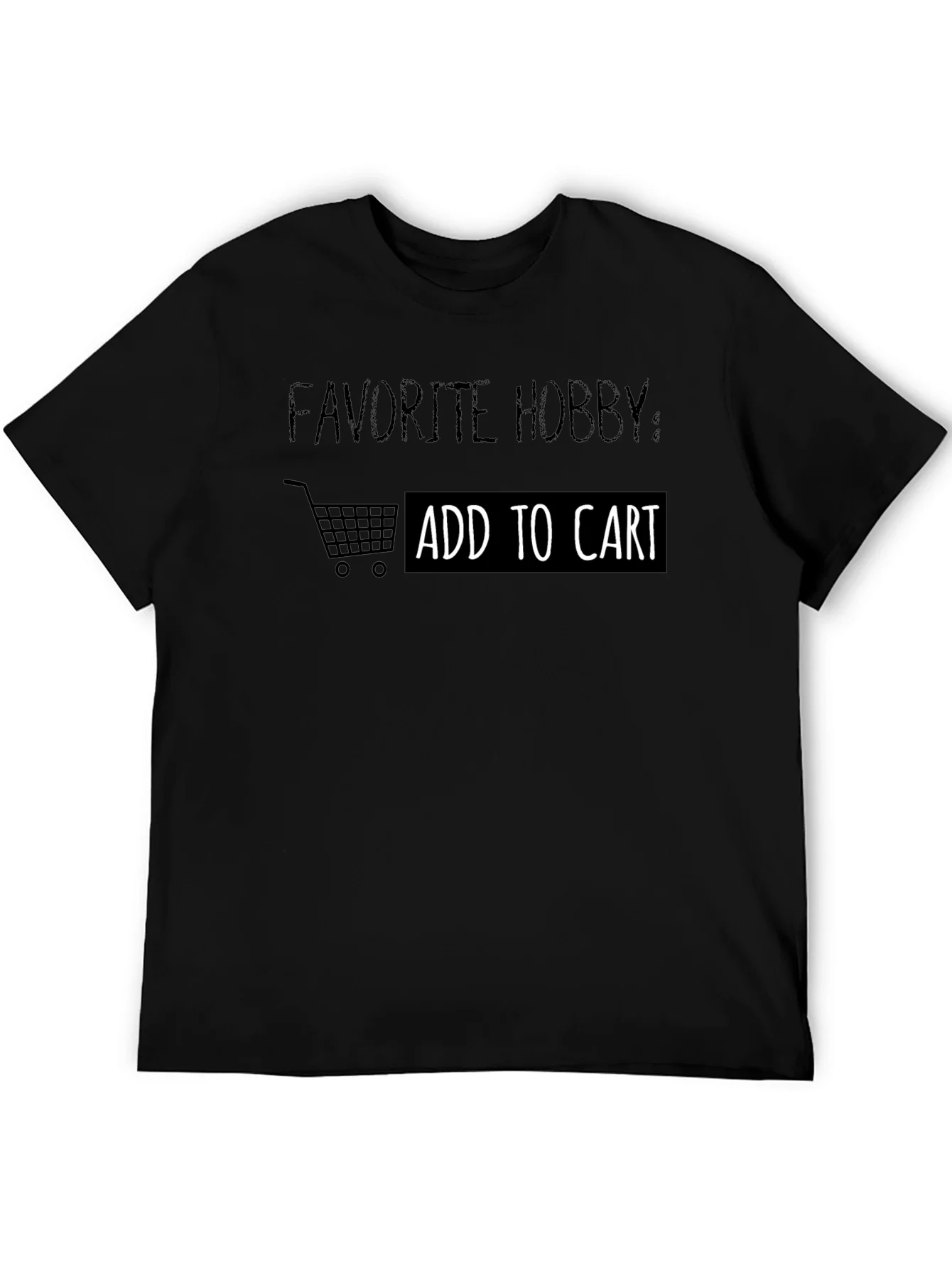 Camiseta Negra Favorite Hobby: Add to Cart