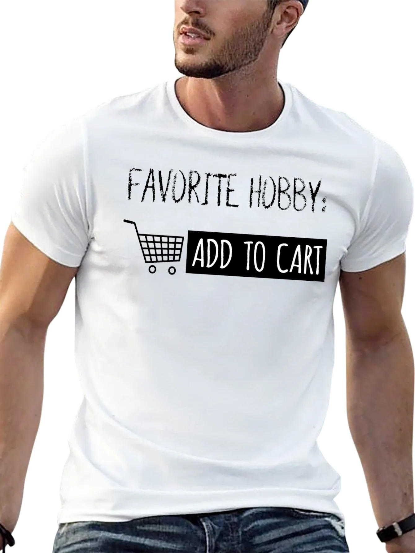 Camiseta Negra Favorite Hobby: Add to Cart