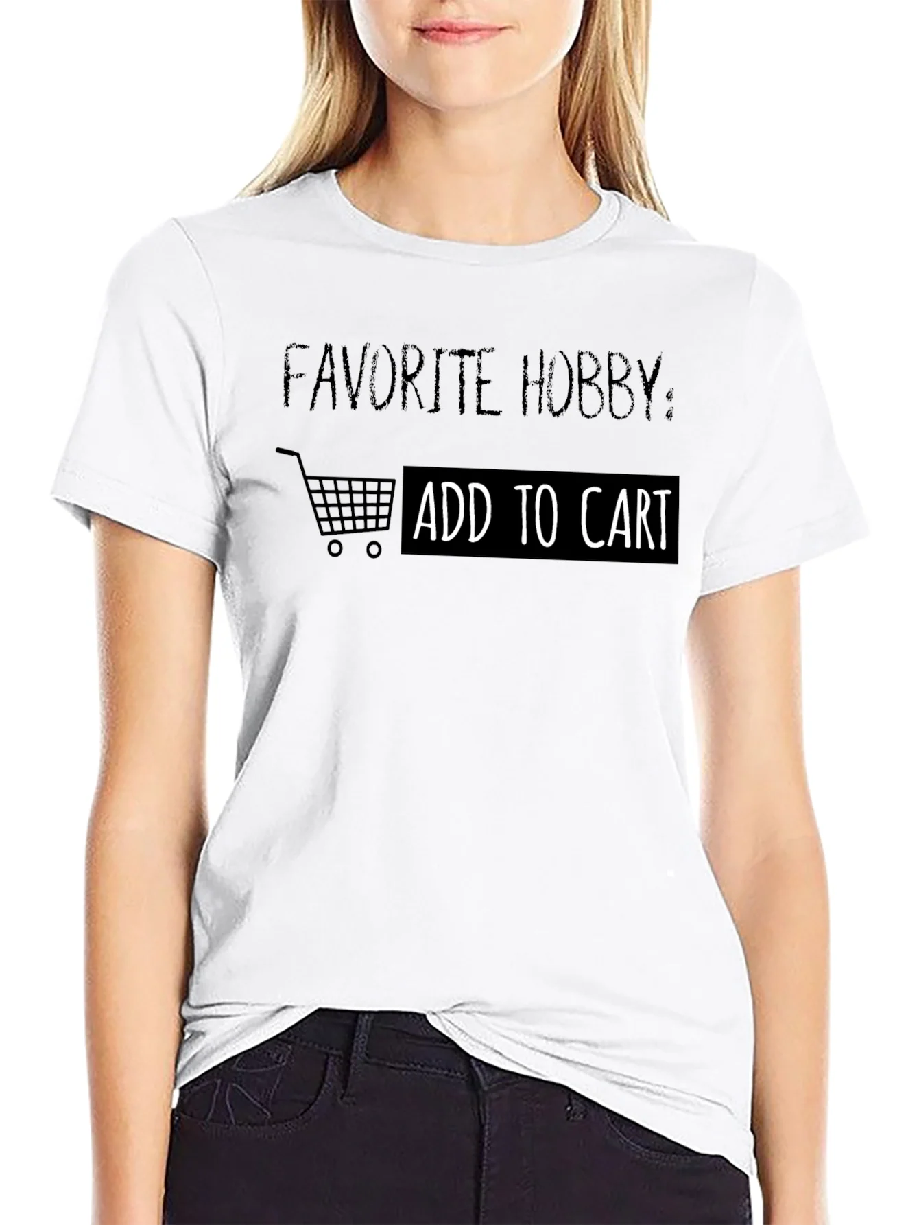 Camiseta Negra Favorite Hobby: Add to Cart