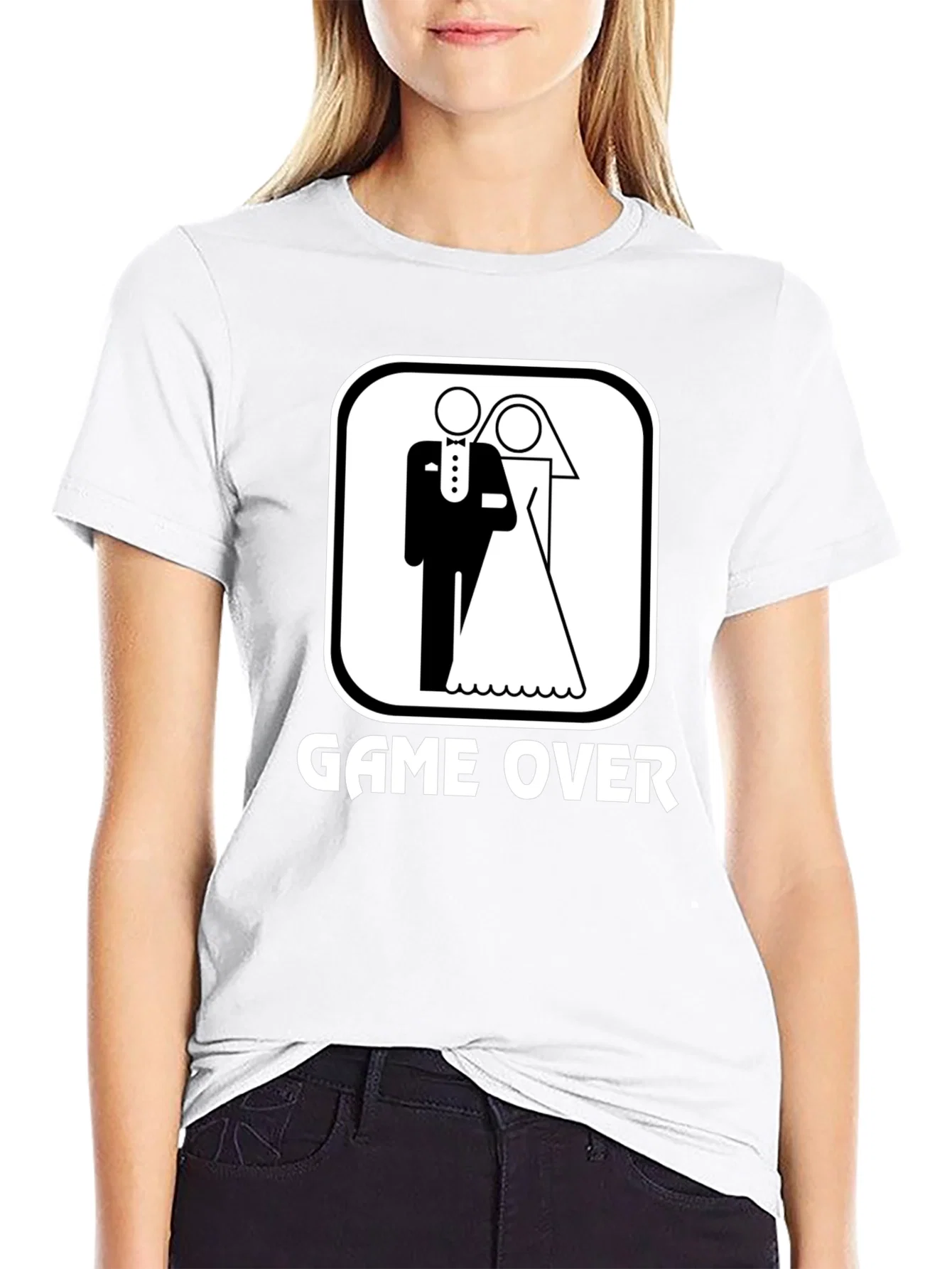Rebbecca Game Over Wedding Graphic T-Shirt