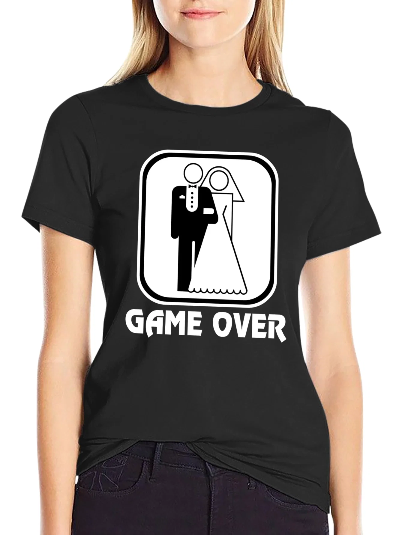 Rebbecca Game Over Wedding Graphic T-Shirt