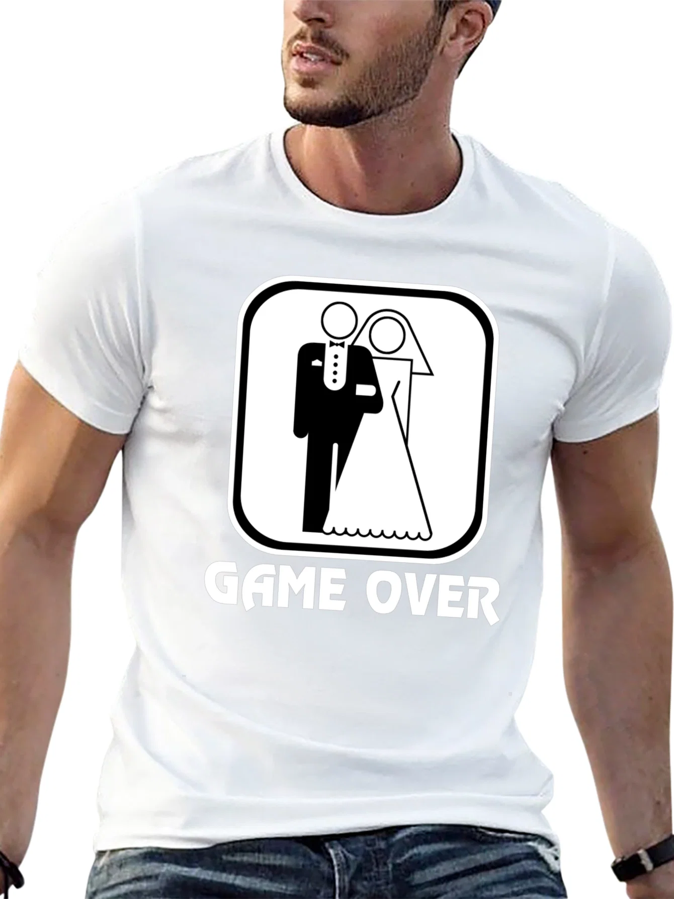 Rebbecca Game Over Wedding Graphic T-Shirt