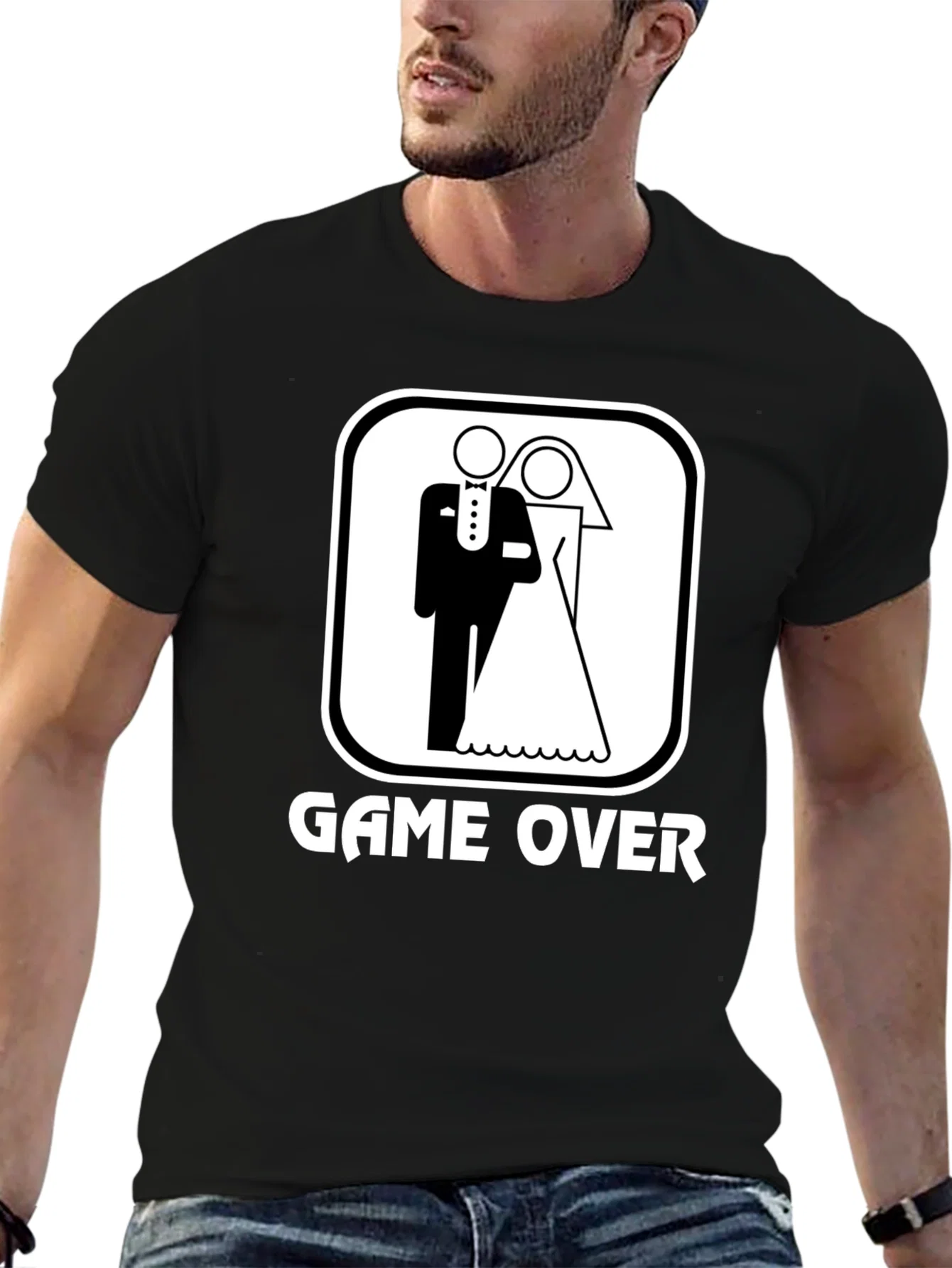 Rebbecca Game Over Wedding Graphic T-Shirt