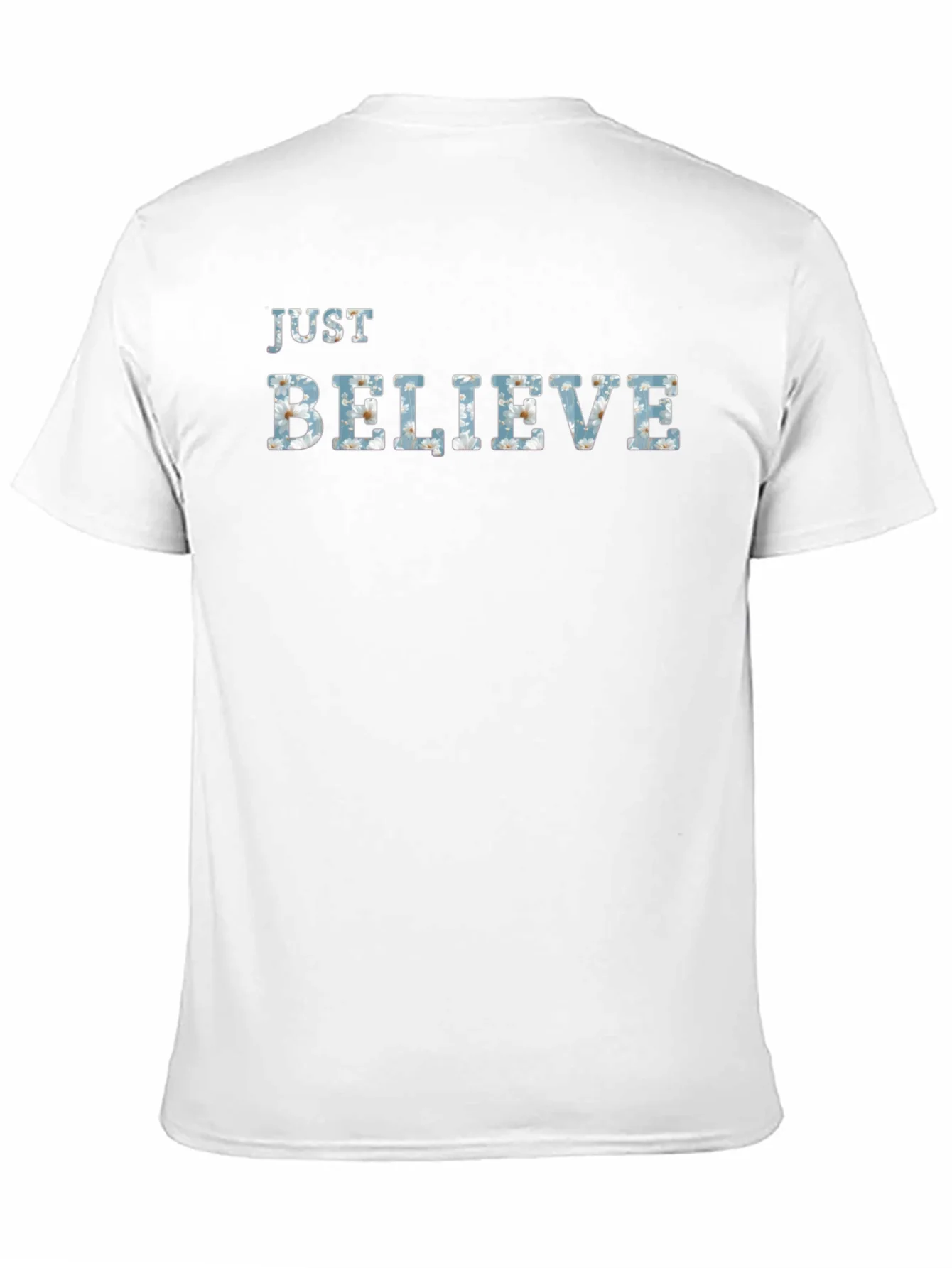 Rebbecca Just Believe Graphic Tee - Mens Black T-Shirt