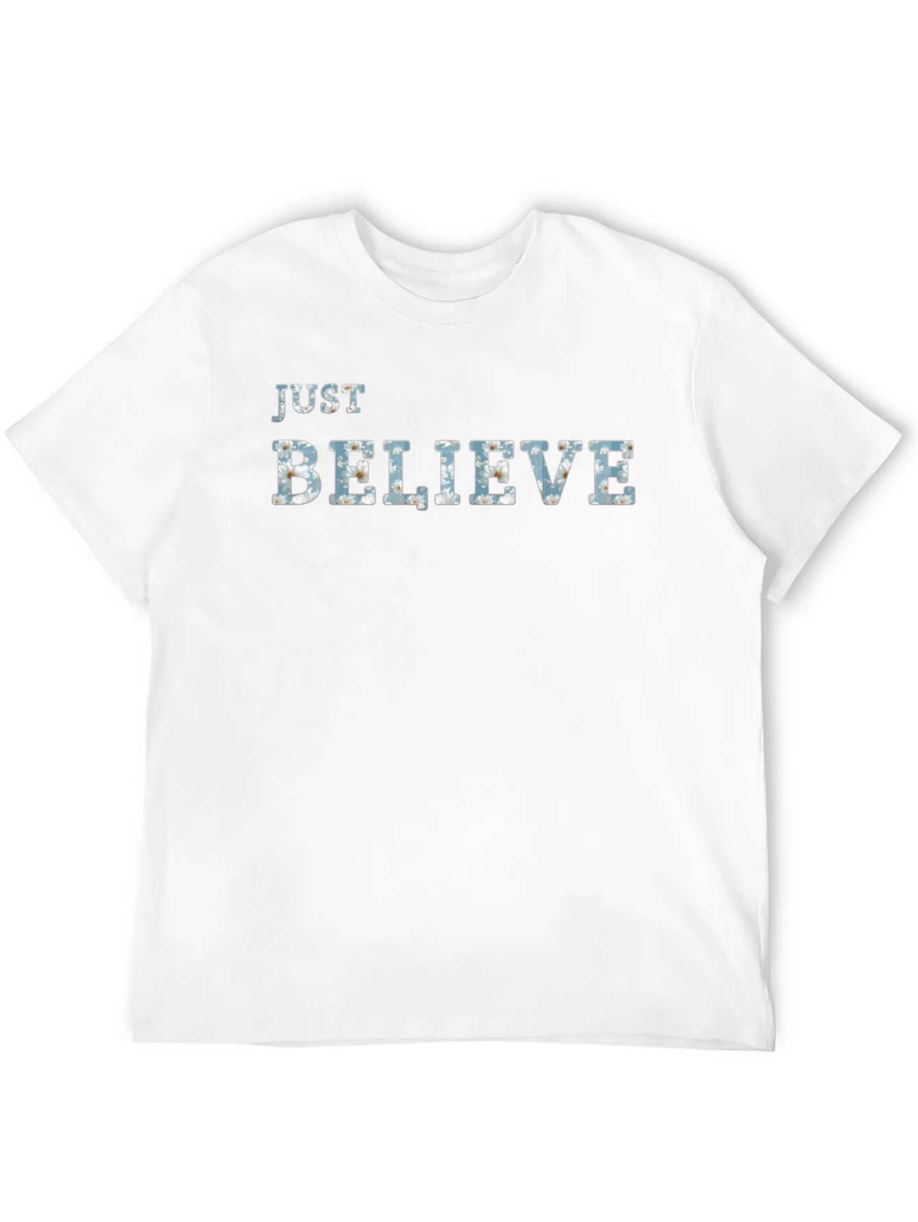 Rebbecca Just Believe Graphic Tee - Mens Black T-Shirt