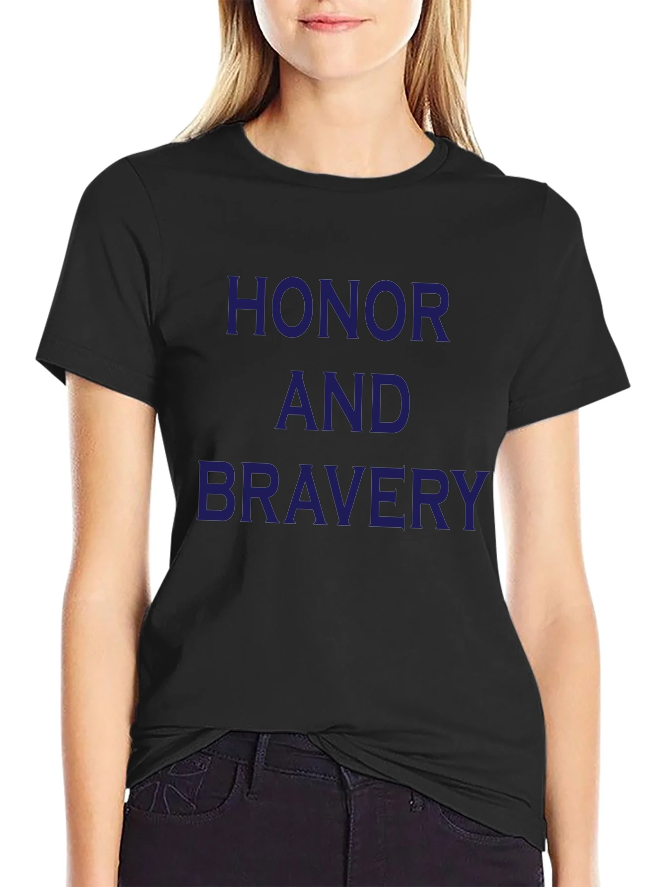 Camiseta Negra Honor y Valent¨ªa