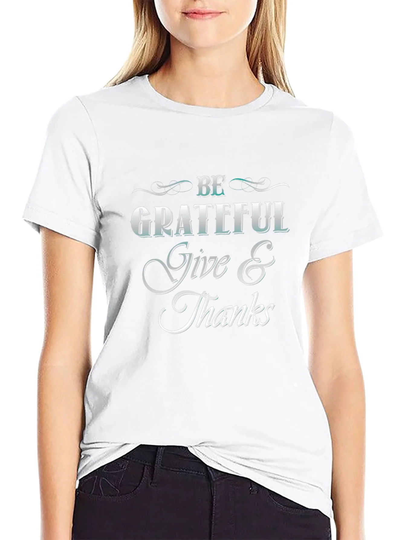 Rebbecca Be Grateful Give Thanks T-Shirt
