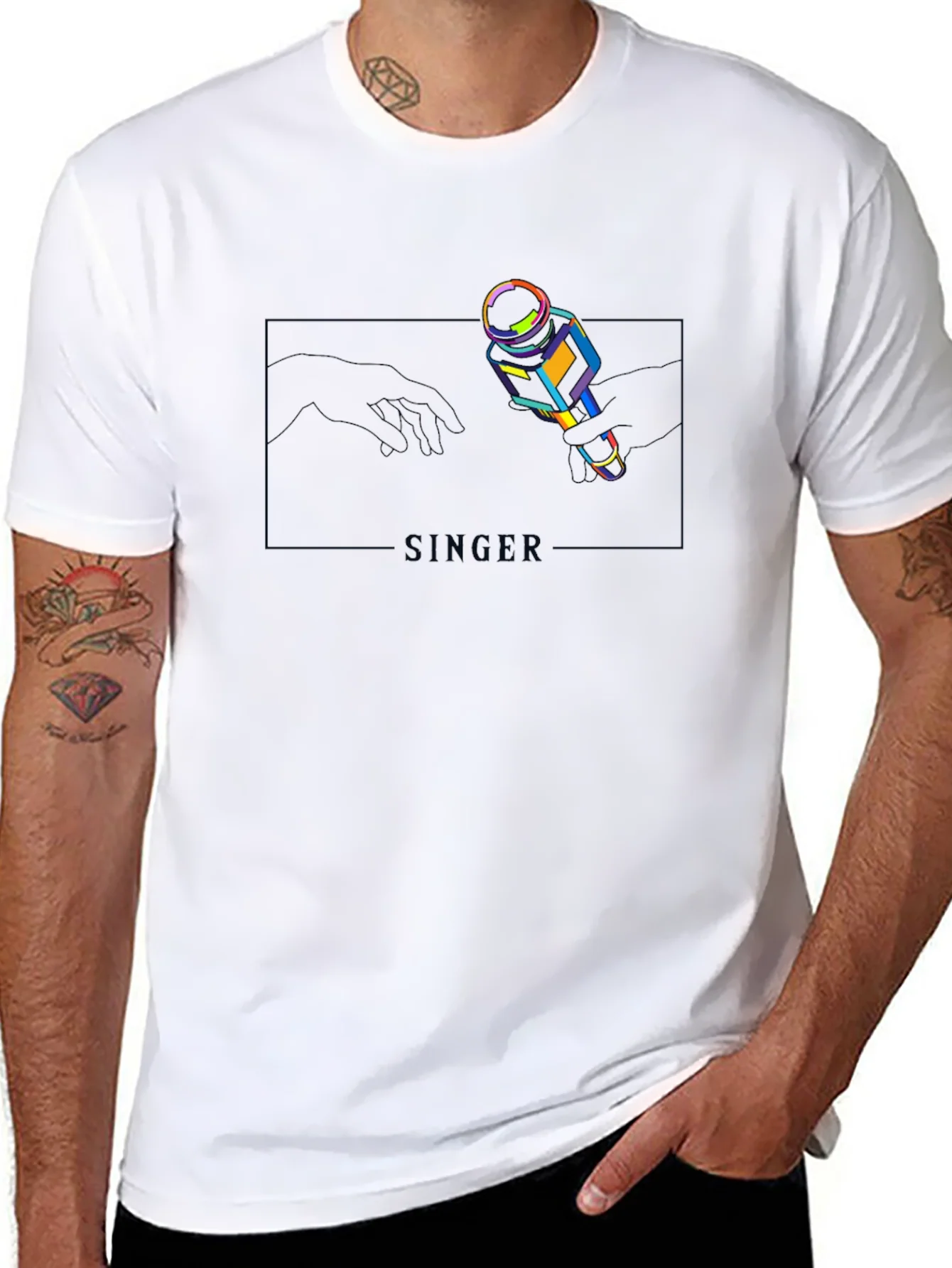 Rebbecca Singer Microphone Graphic T-Shirt