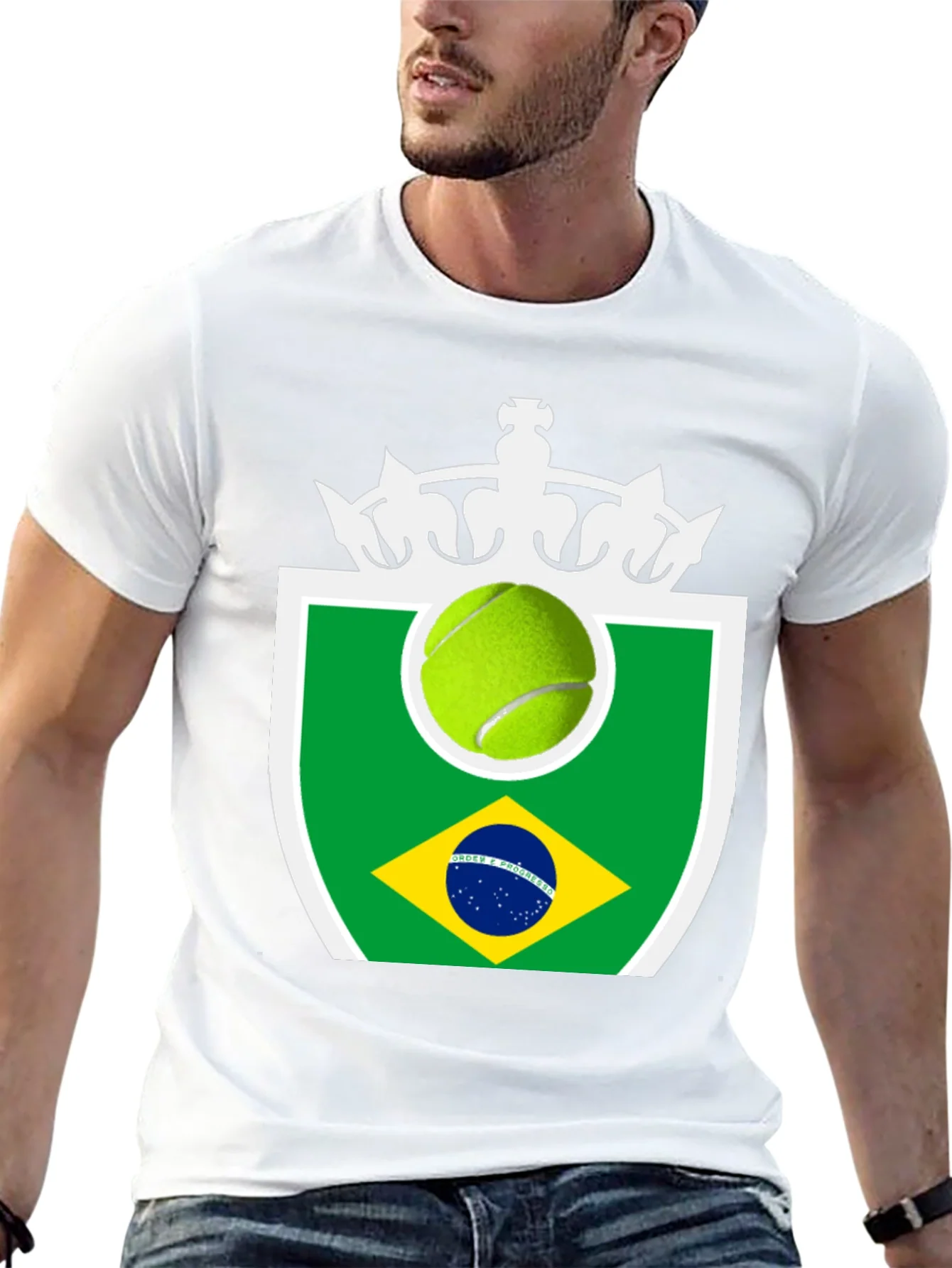 Camiseta Negra Tennis Brasil