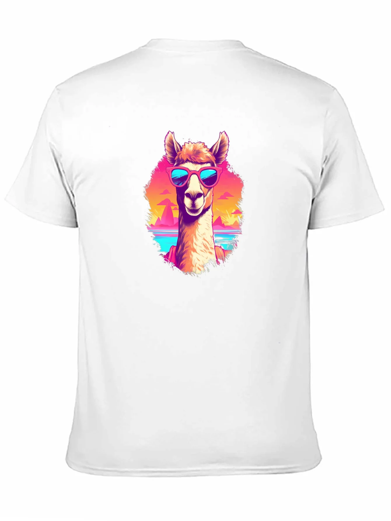 Rebbecca Llama in Shades Graphic Tee - Retro Style