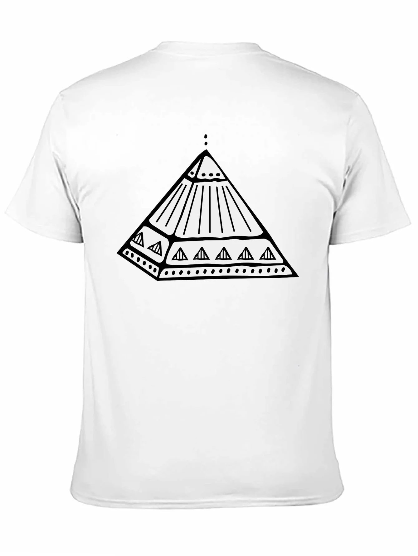 Rebbecca Geometric Pyramid Graphic Black T-Shirt