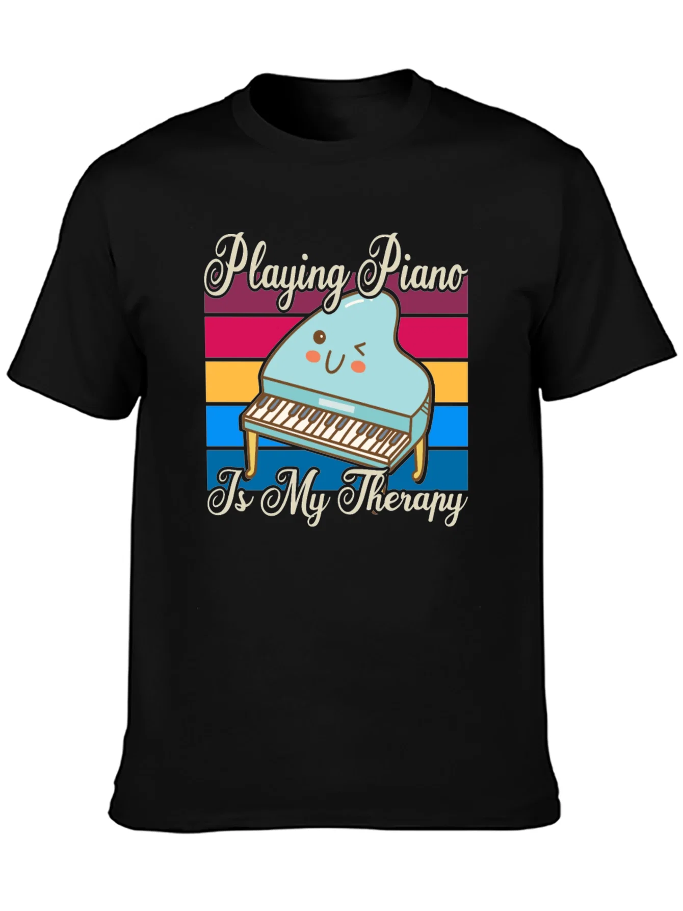 Rebbecca Playing Piano is My Therapy T-Shirt