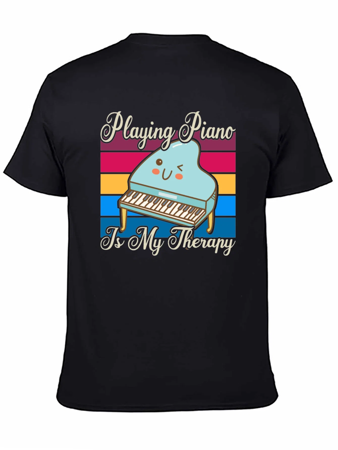 Rebbecca Playing Piano is My Therapy T-Shirt
