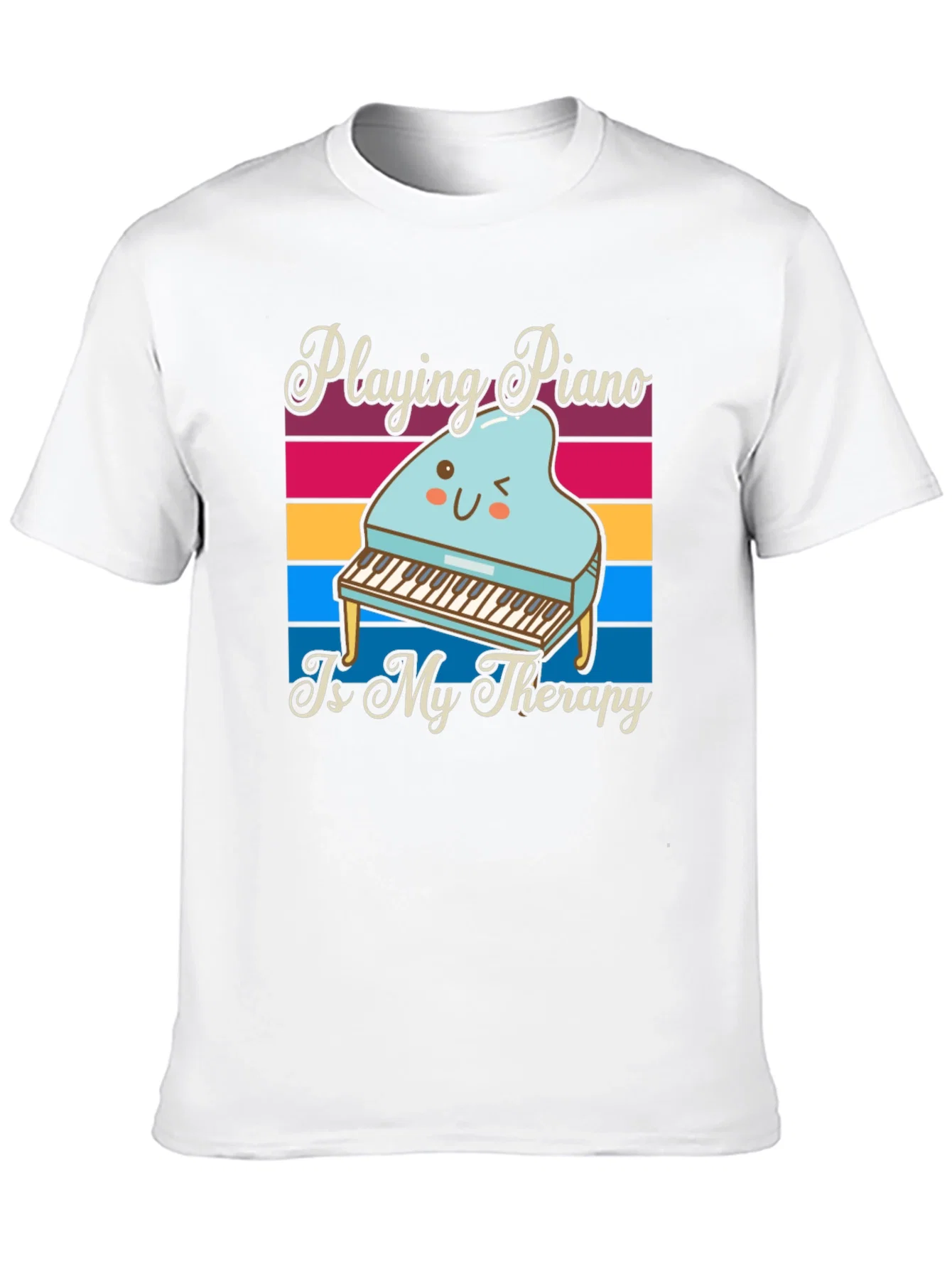 Rebbecca Playing Piano is My Therapy T-Shirt