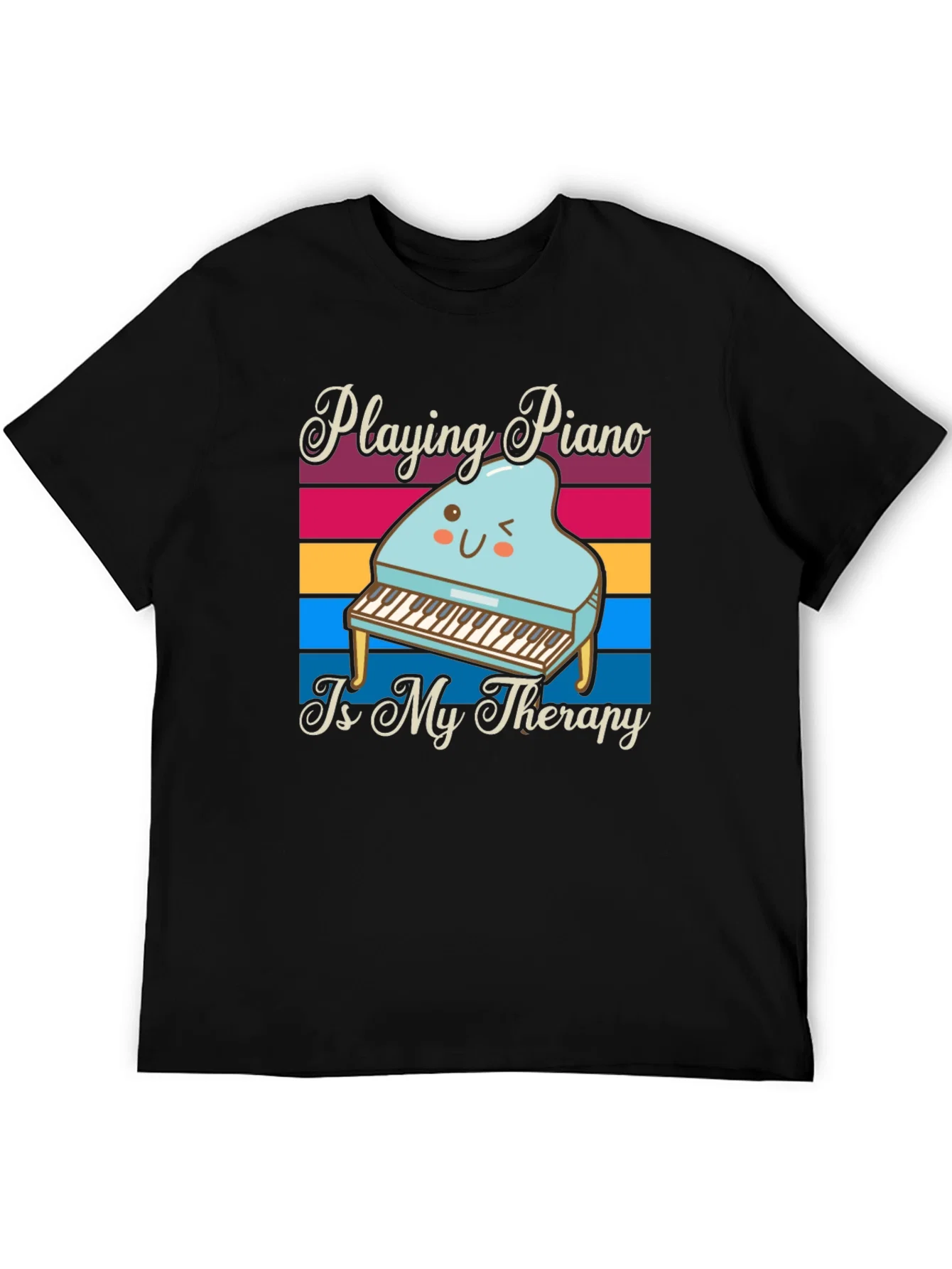 Rebbecca Playing Piano is My Therapy T-Shirt
