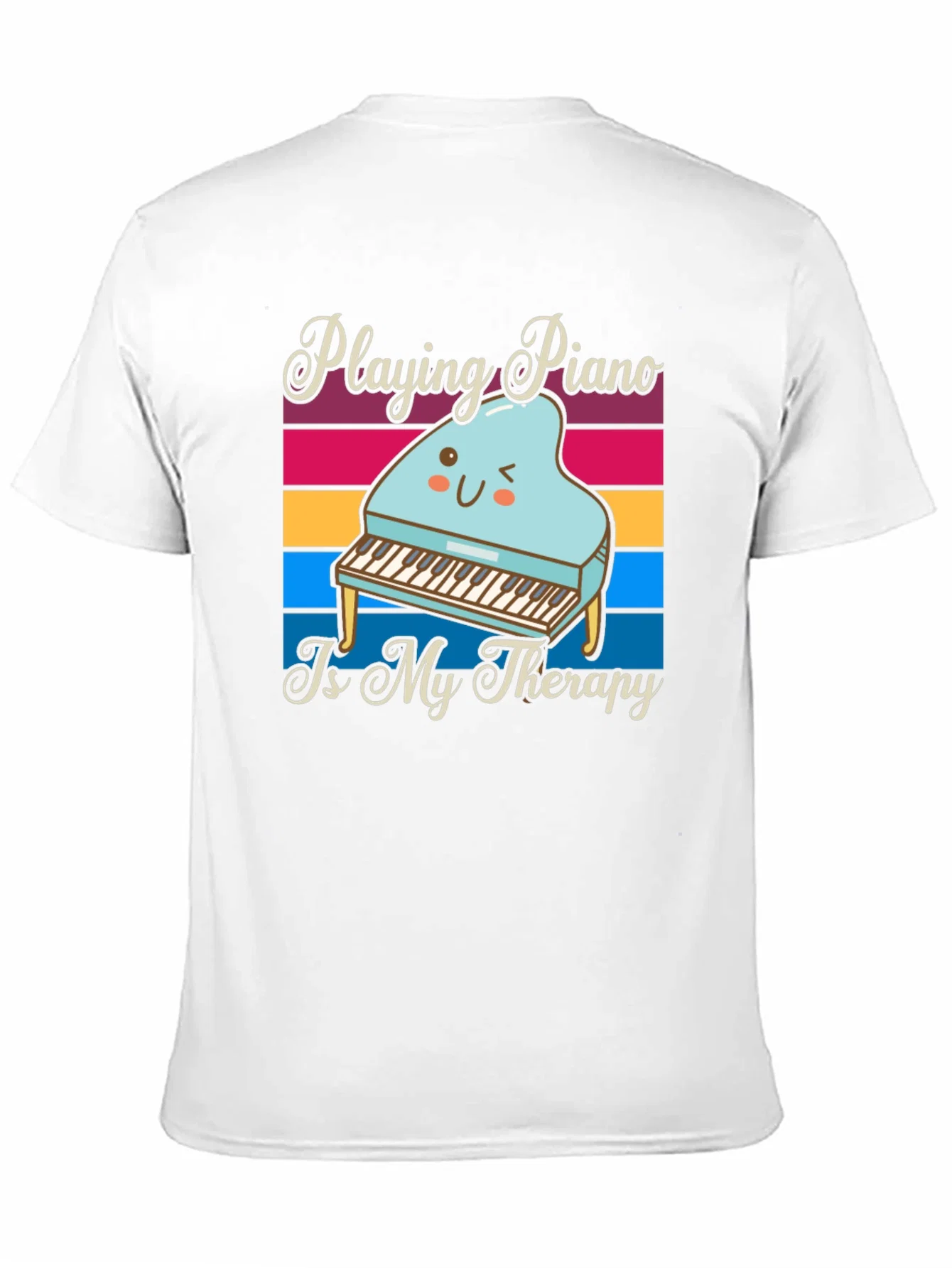 Rebbecca Playing Piano is My Therapy T-Shirt