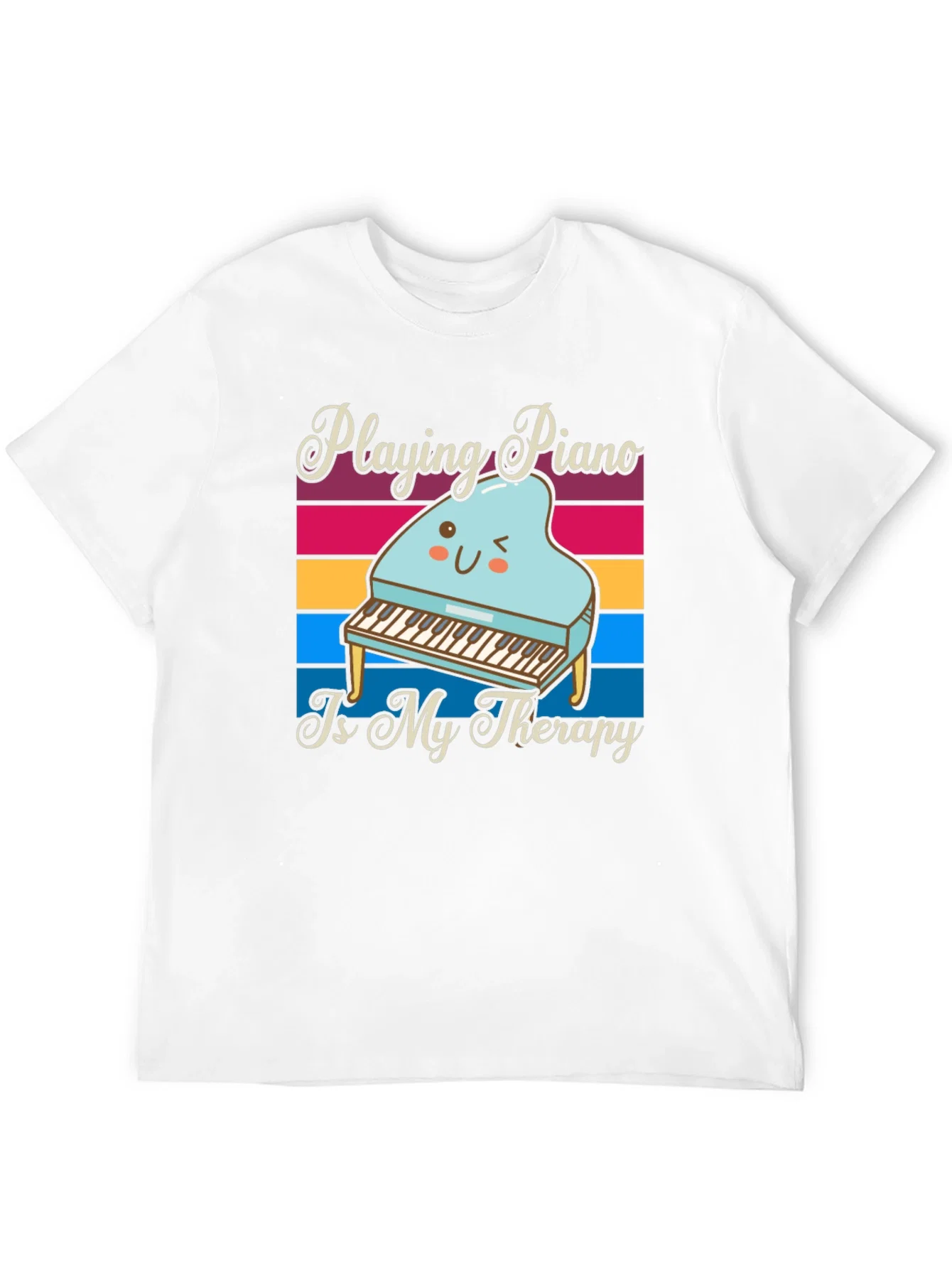 Rebbecca Playing Piano is My Therapy T-Shirt