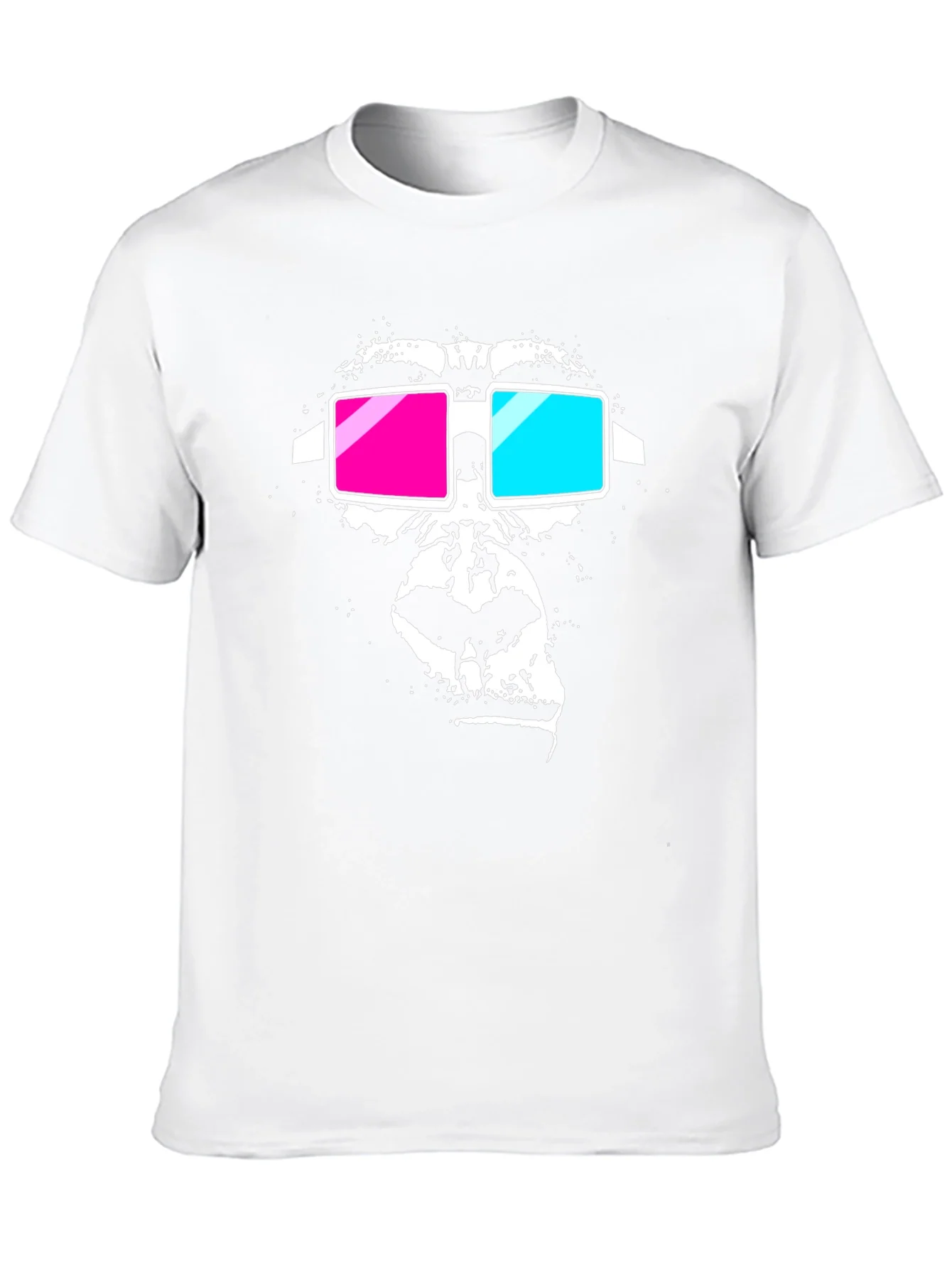 Rebbecca Gorilla 3D Glasses Graphic Tee - Black