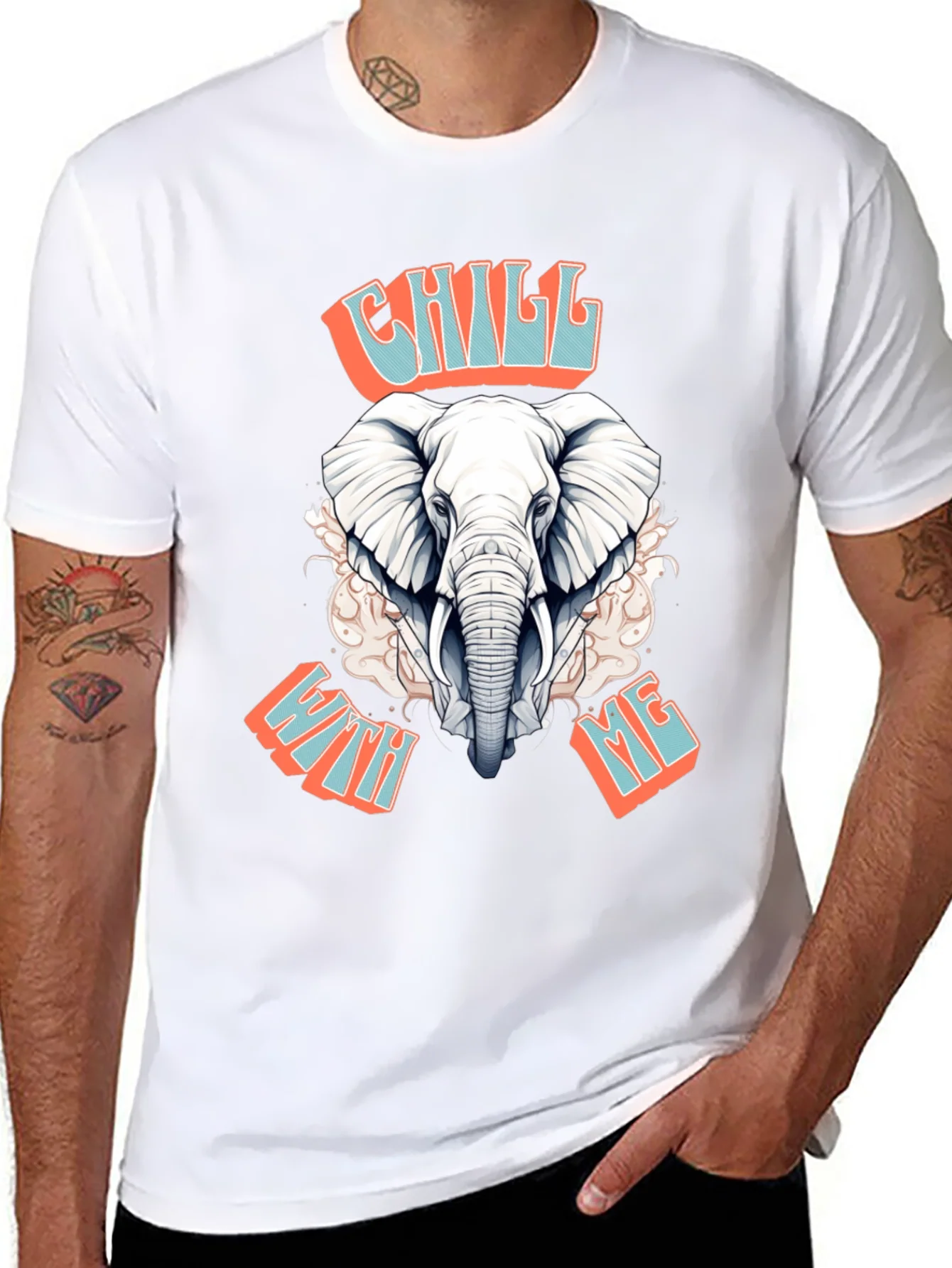 Rebbecca Chill With Me Elephant Graphic Tee