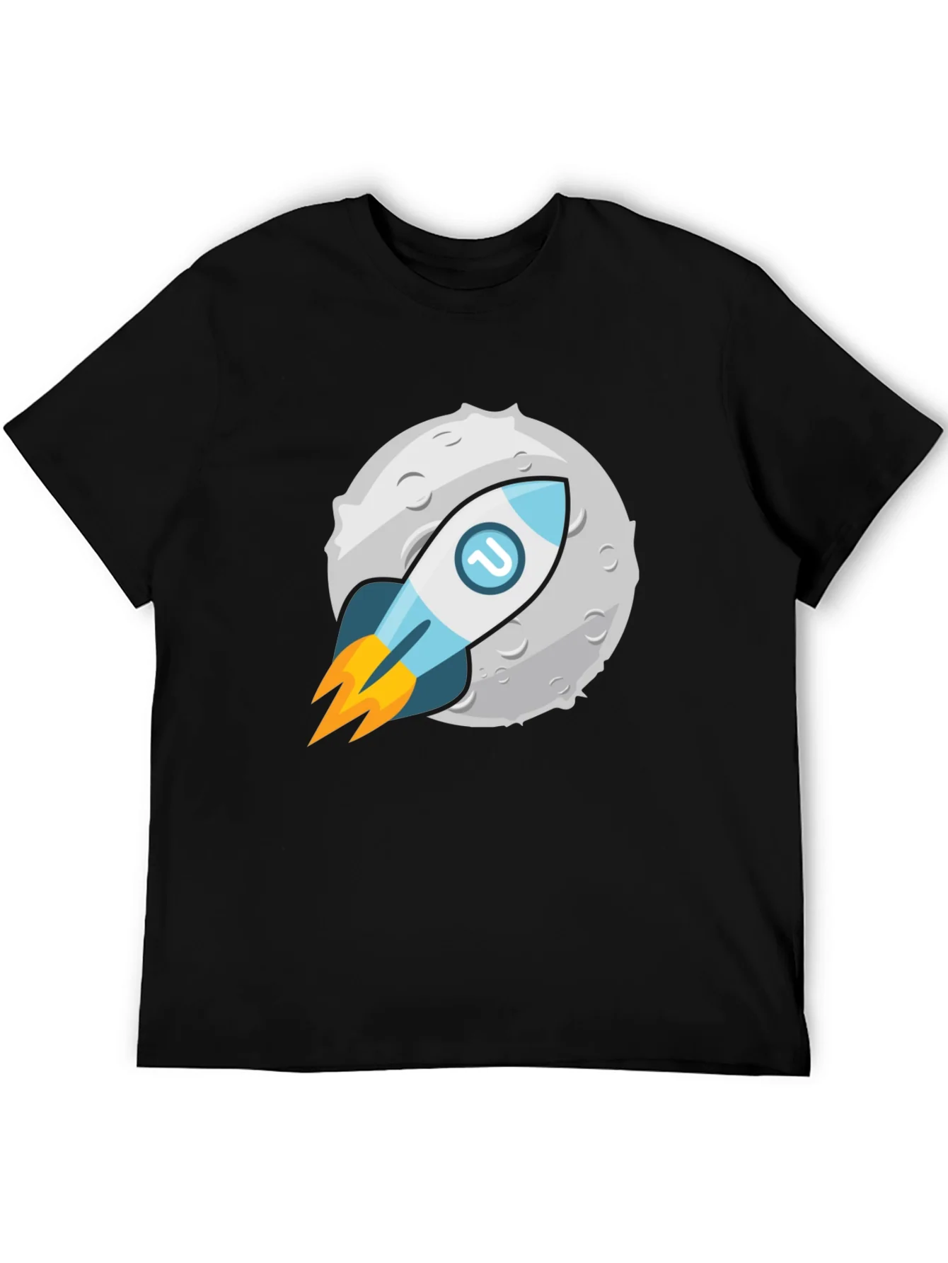 Rebbecca Rocket to the Moon Graphic Tee - Black