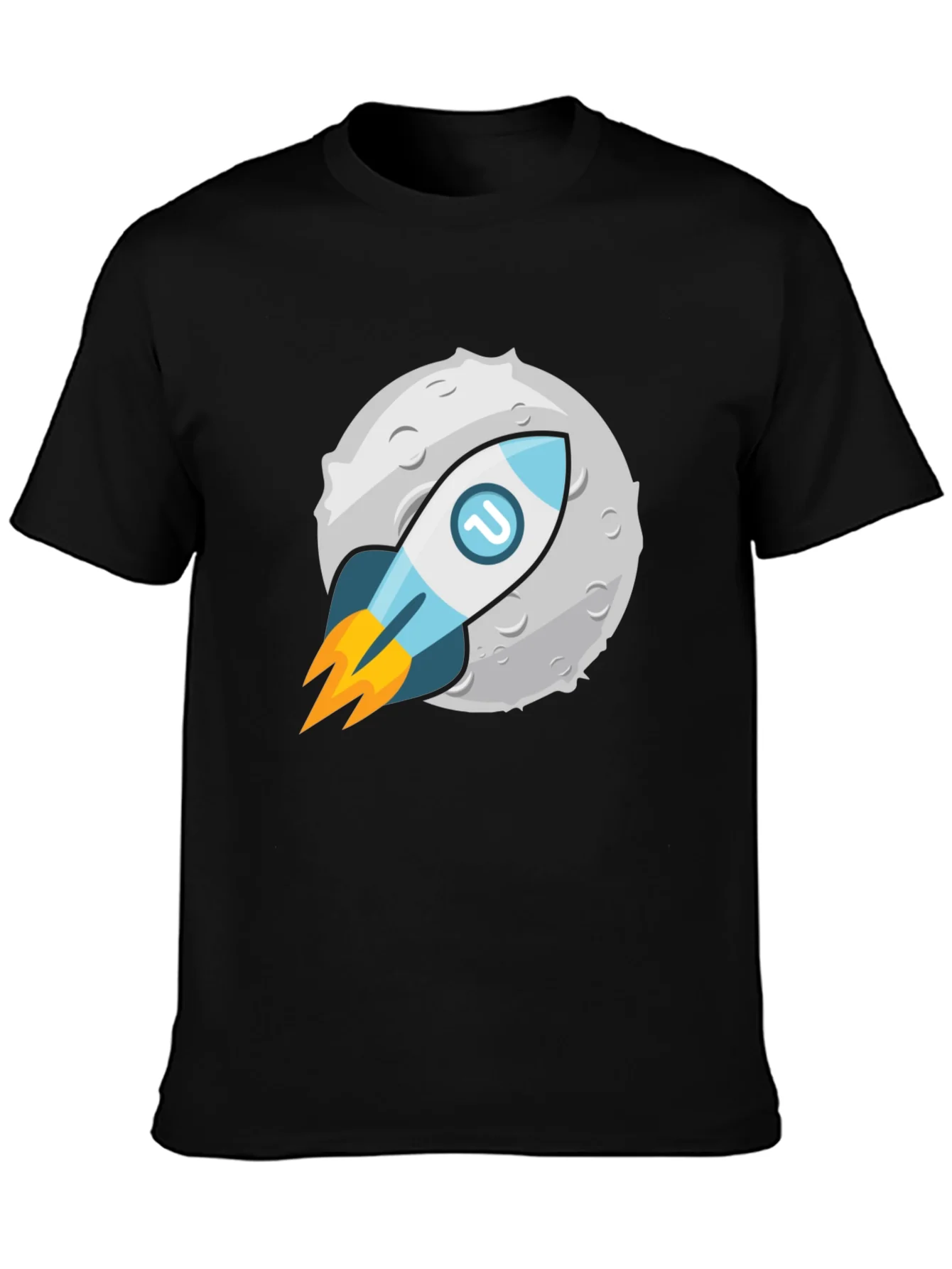 Rebbecca Rocket to the Moon Graphic Tee - Black