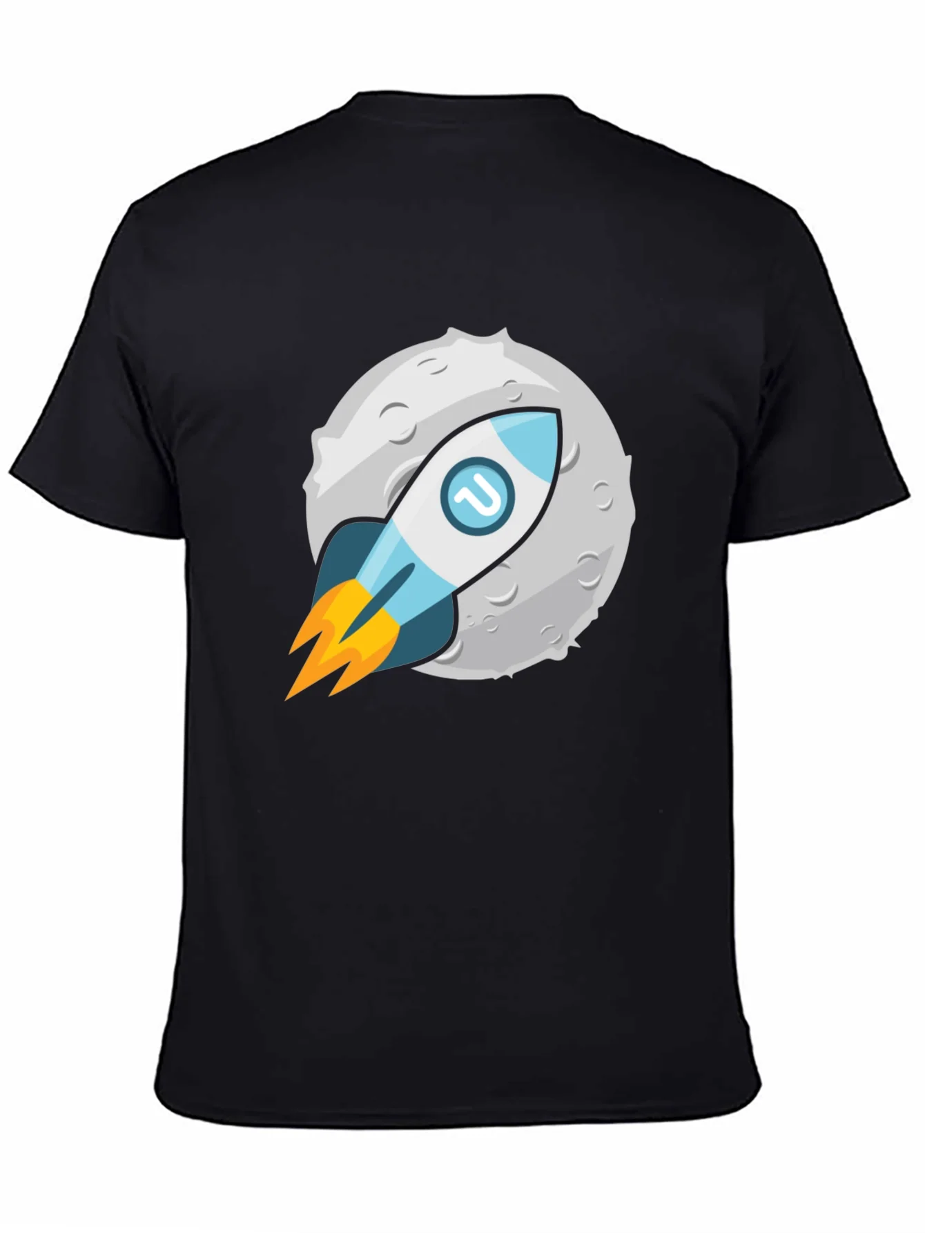 Rebbecca Rocket to the Moon Graphic Tee - Black