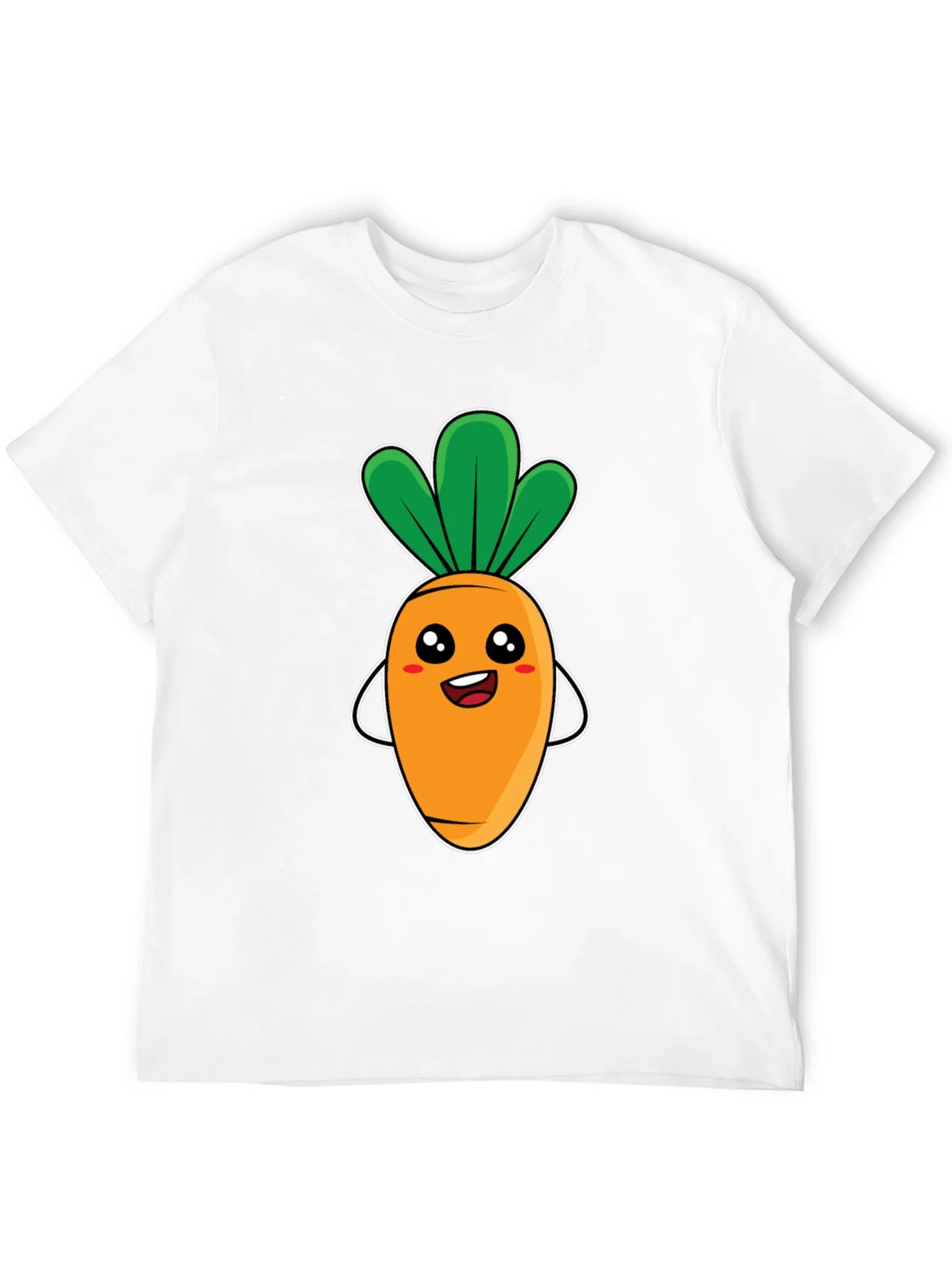 Rebbecca Cute Carrot Graphic Tee - Black Unisex T-Shirt