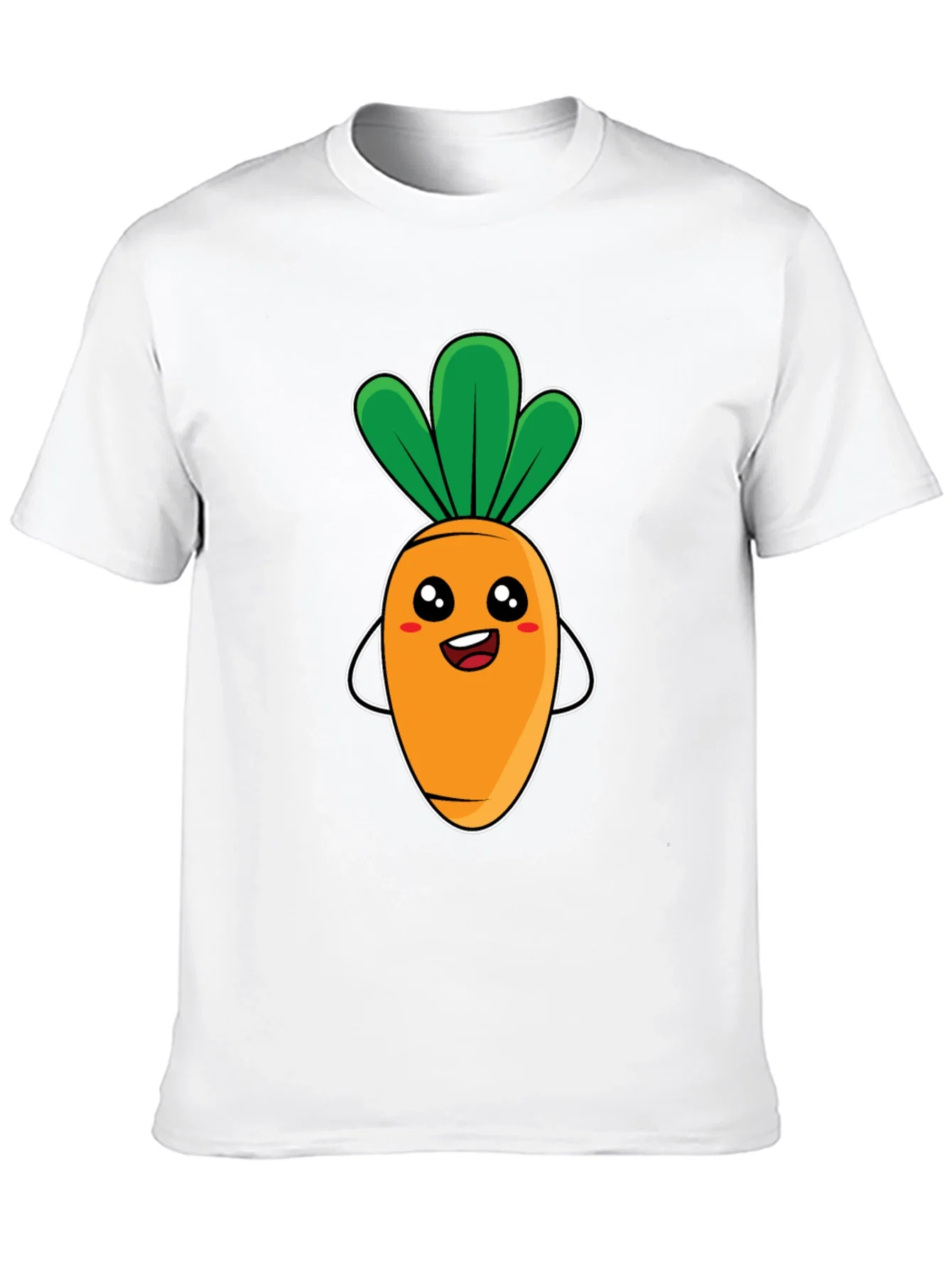 Rebbecca Cute Carrot Graphic Tee - Black Unisex T-Shirt