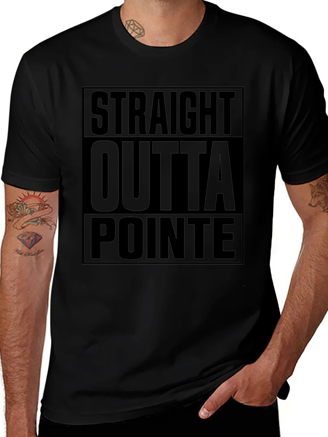Rebbecca Straight Outta Pointe Black T-Shirt