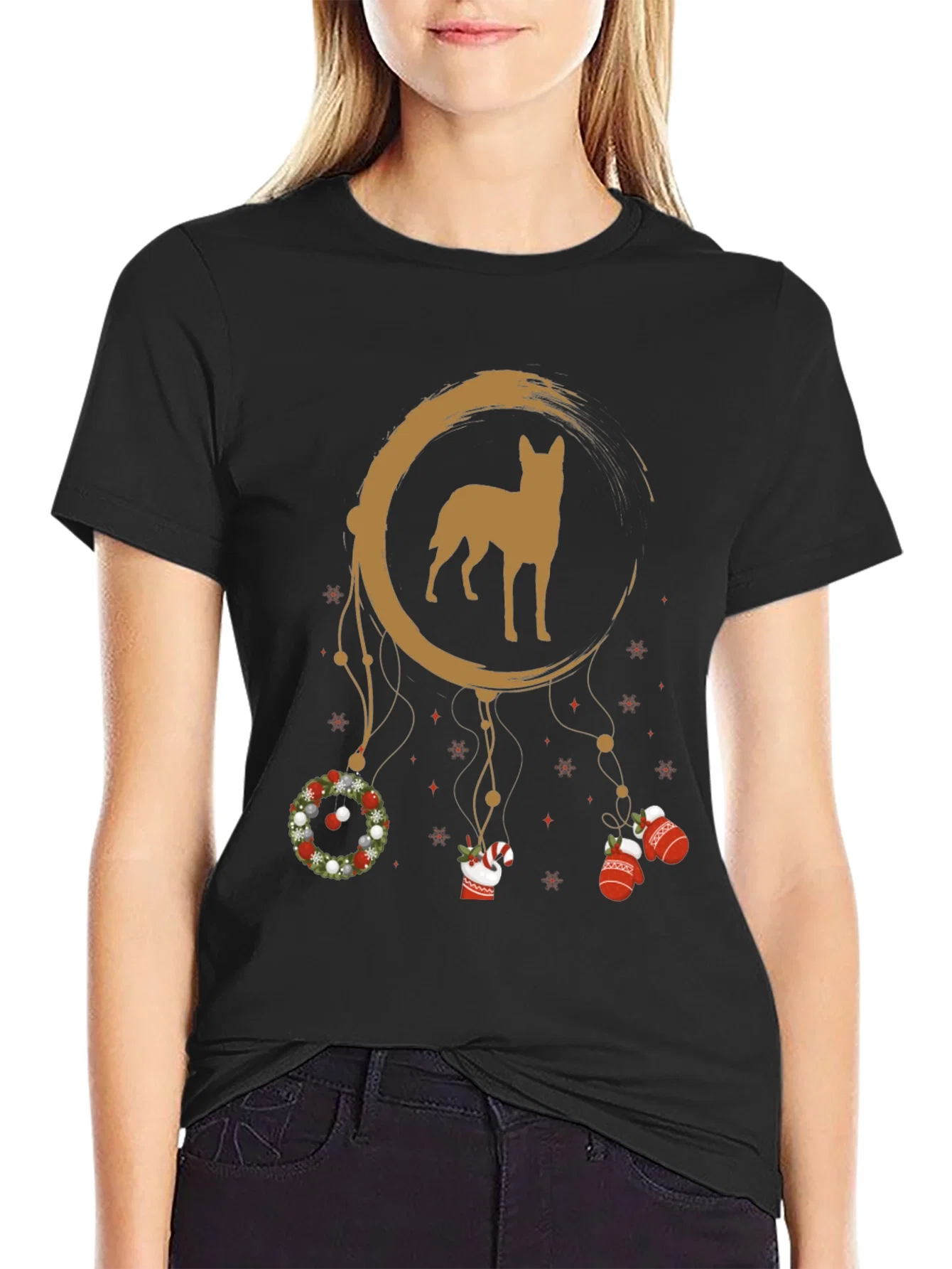 Rebbecca Dog Dreamcatcher Christmas T-Shirt