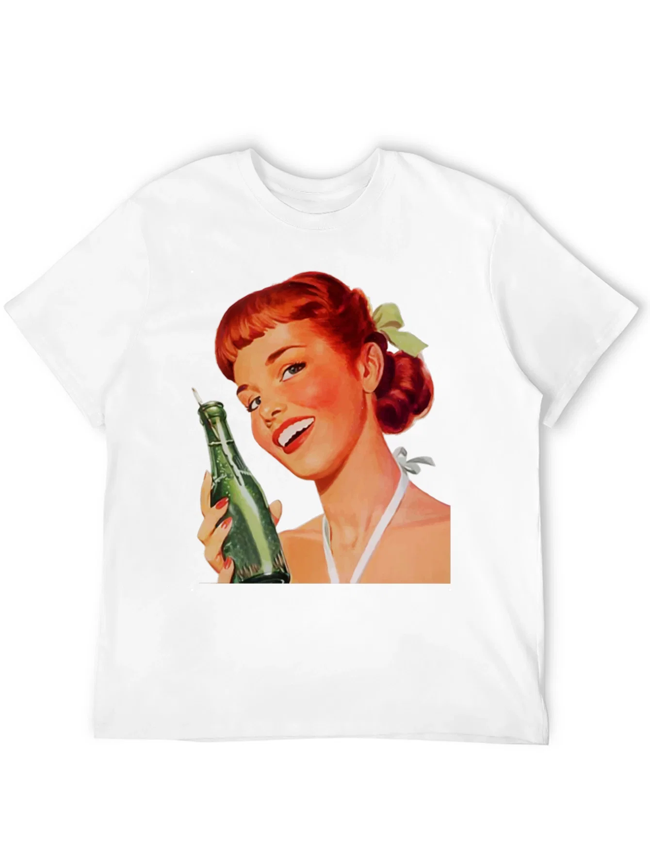Rebbecca Retro Pin-Up Girl Black Graphic Tee