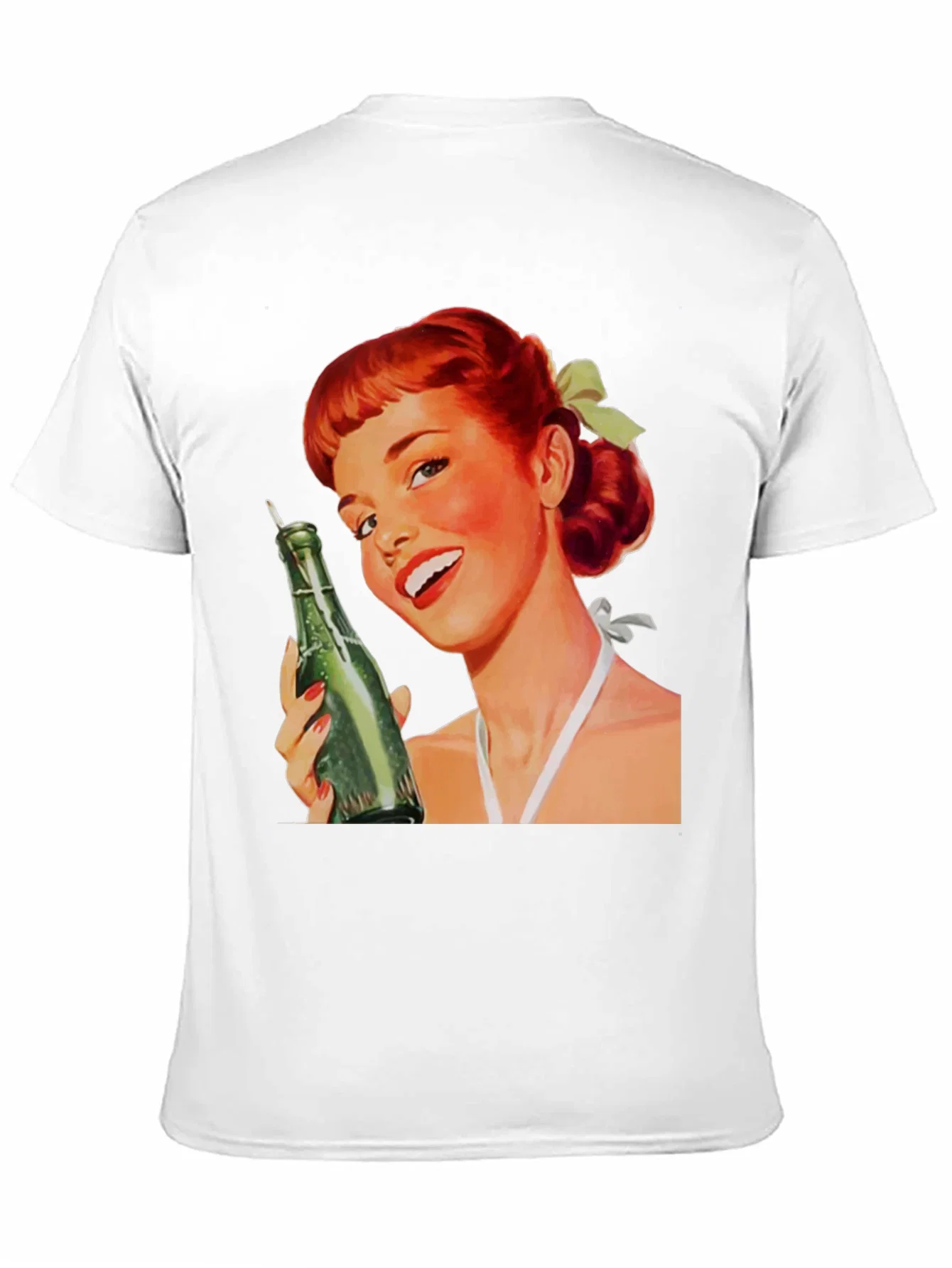 Rebbecca Retro Pin-Up Girl Black Graphic Tee