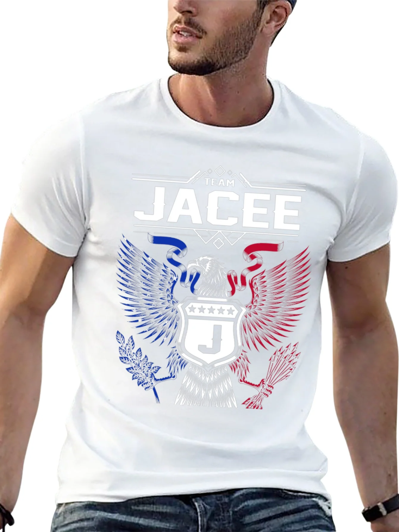 Rebbecca Team Jacee Eagle Graphic T-Shirt - Patriotic Tee