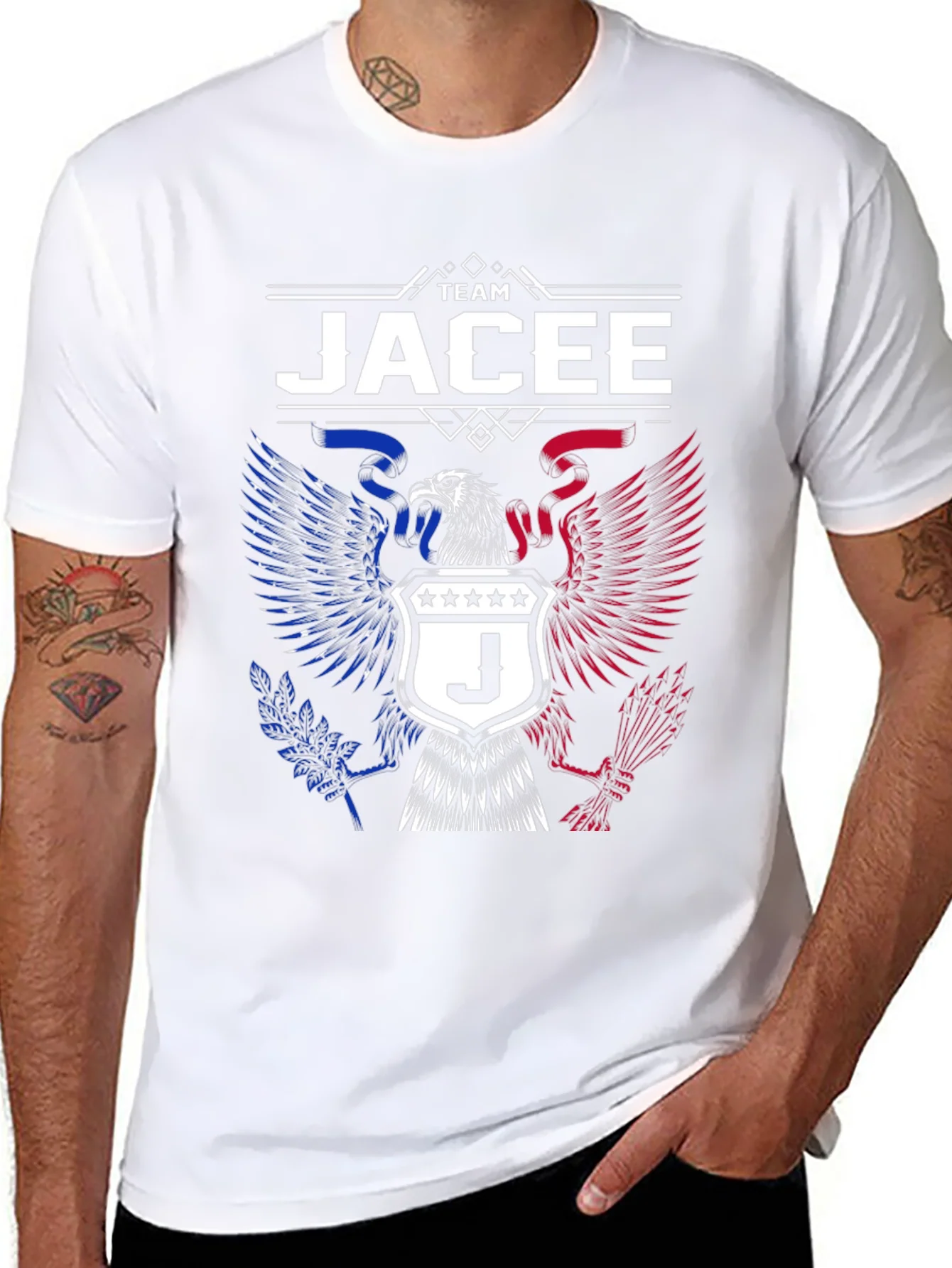 Rebbecca Team Jacee Eagle Graphic T-Shirt - Patriotic Tee