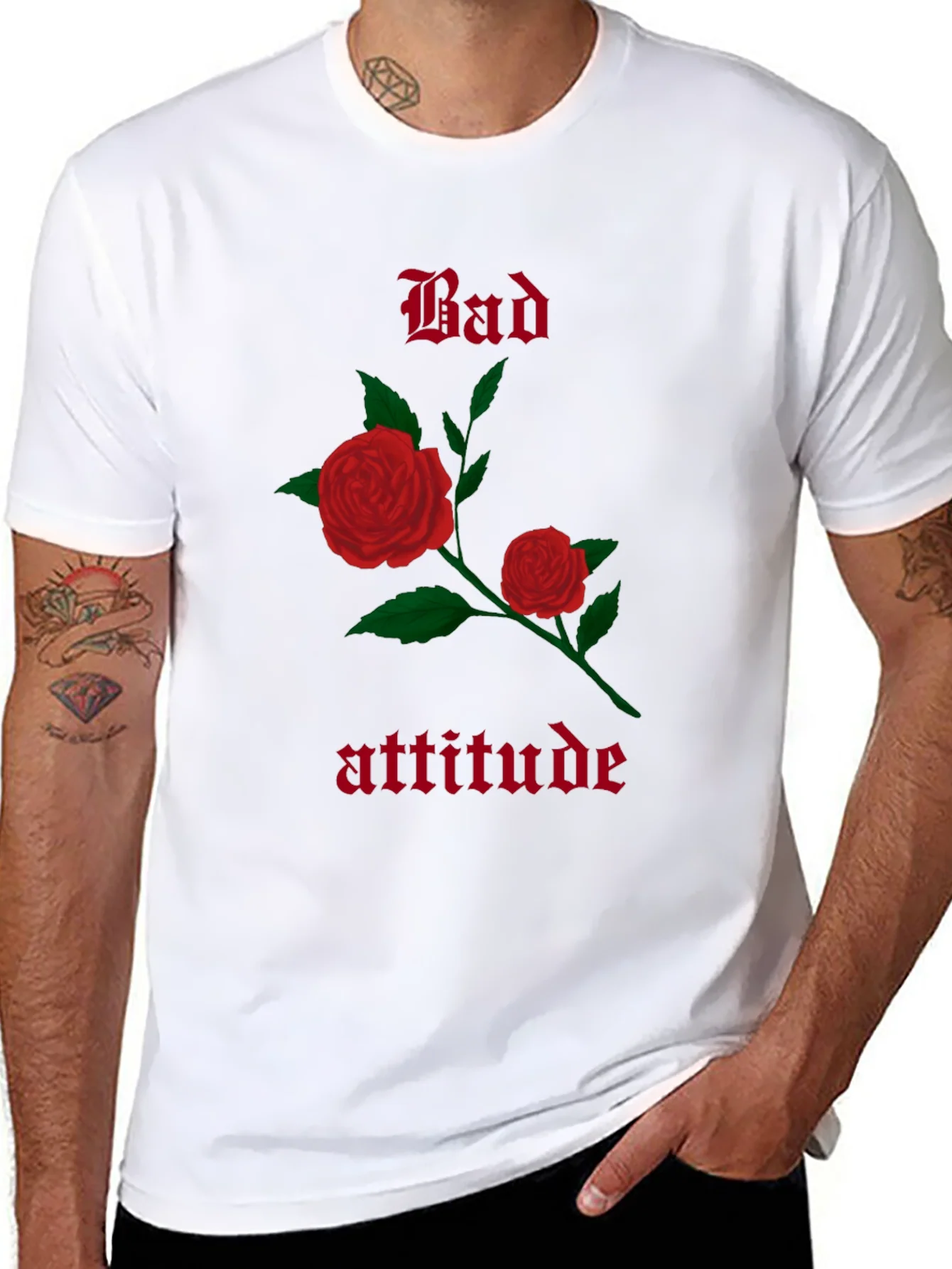 Rebbecca Bad Attitude Rose Graphic T-Shirt