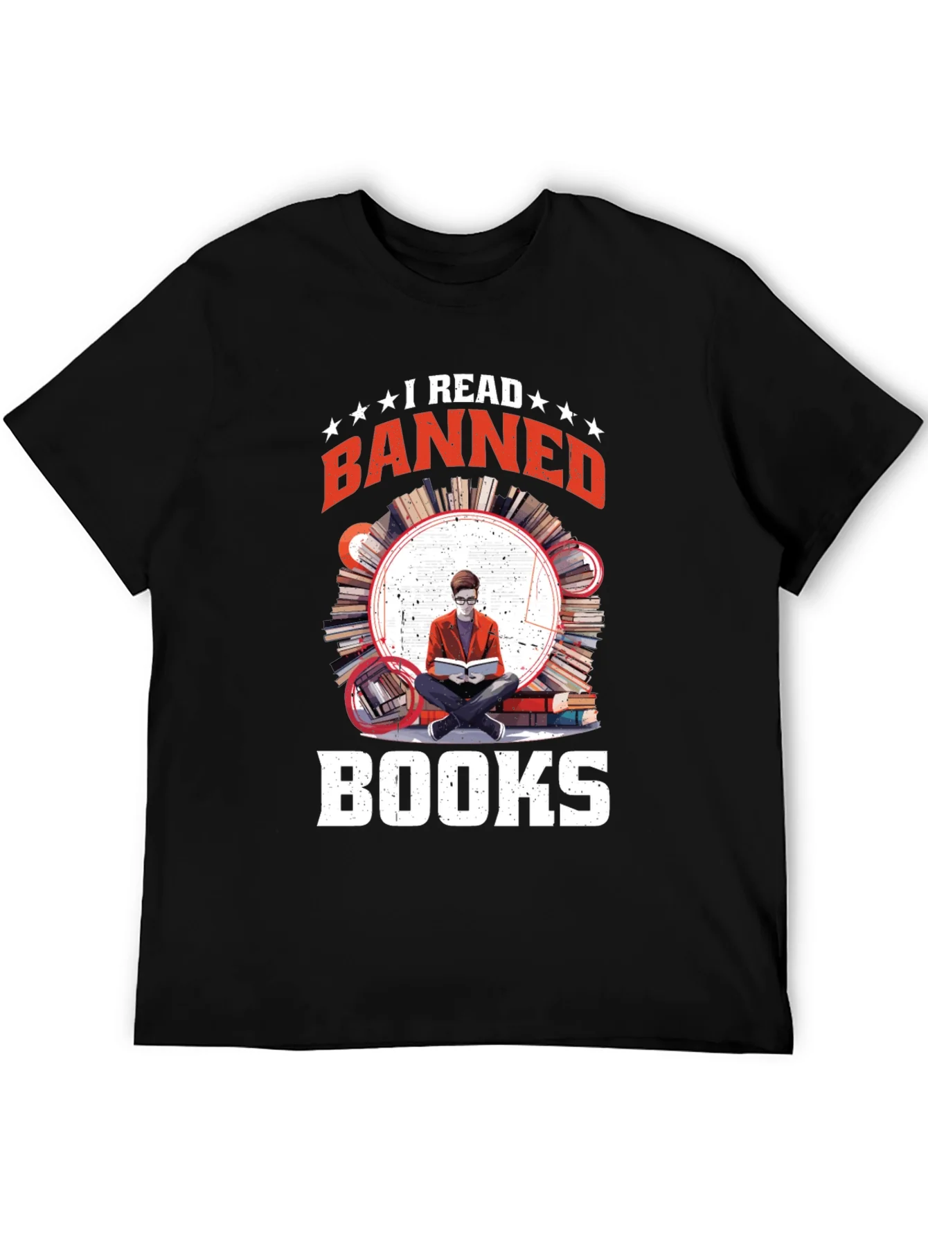 Camiseta Negra I Read Banned Books
