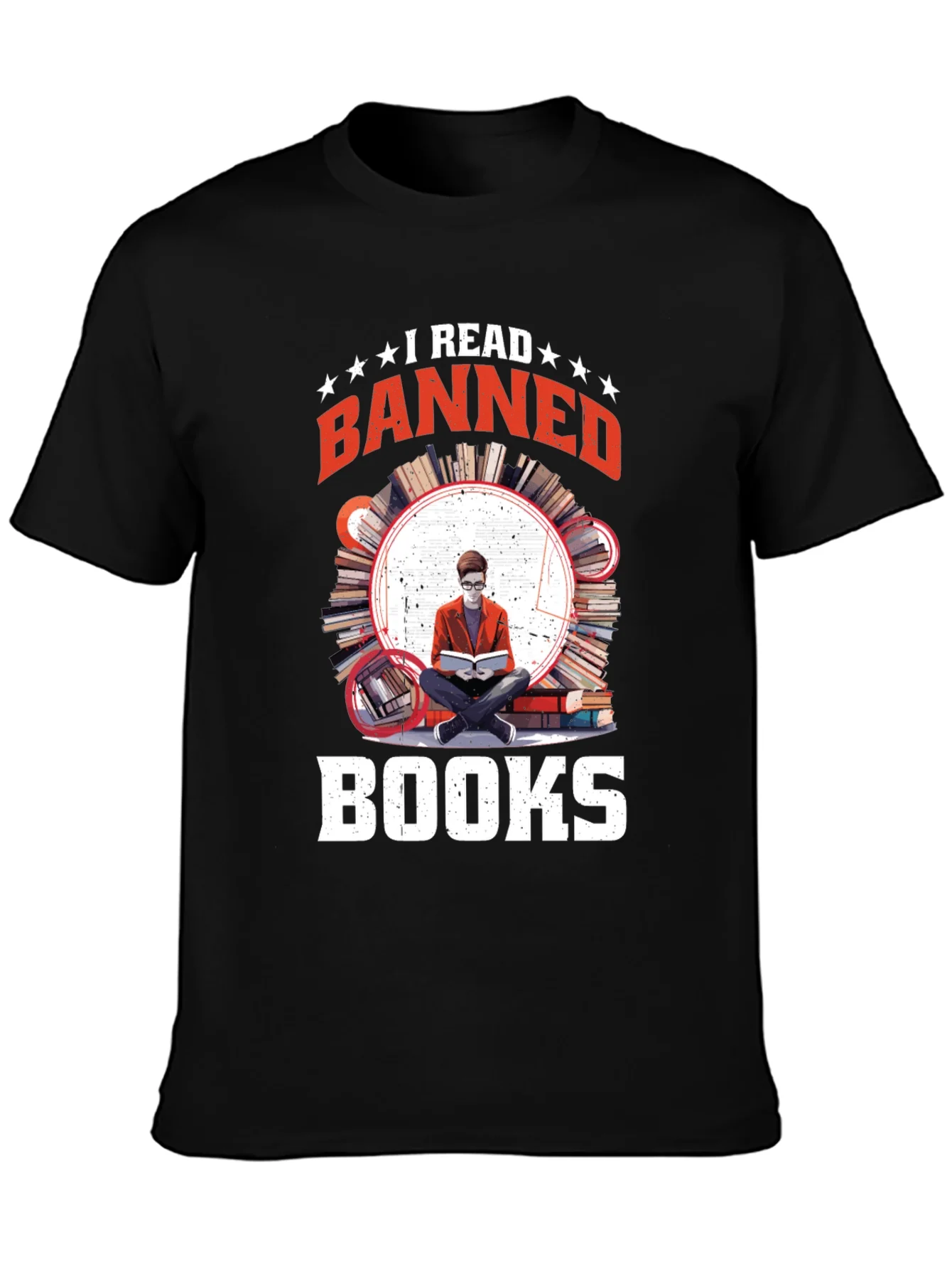 Camiseta Negra I Read Banned Books