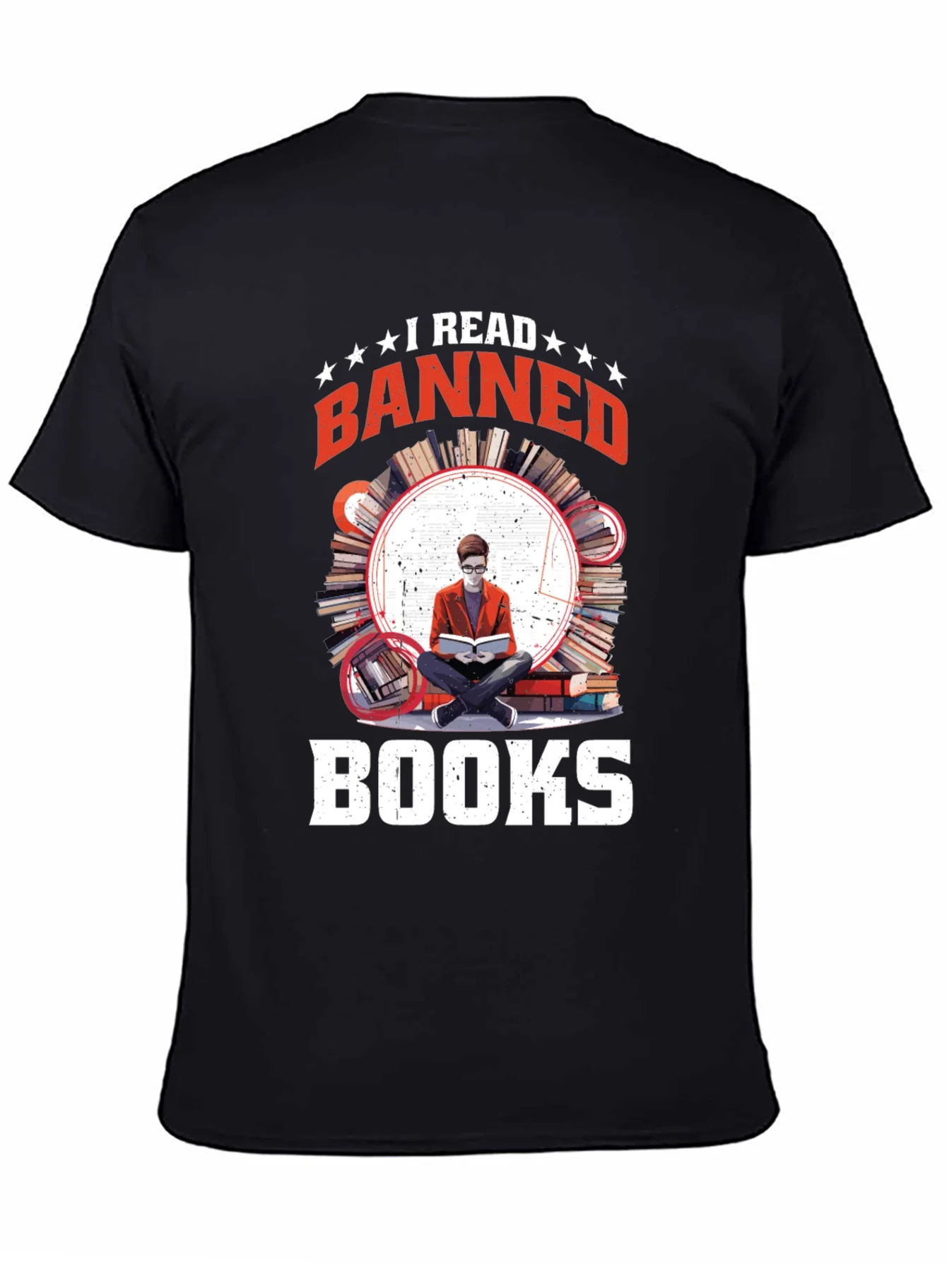Camiseta Negra I Read Banned Books