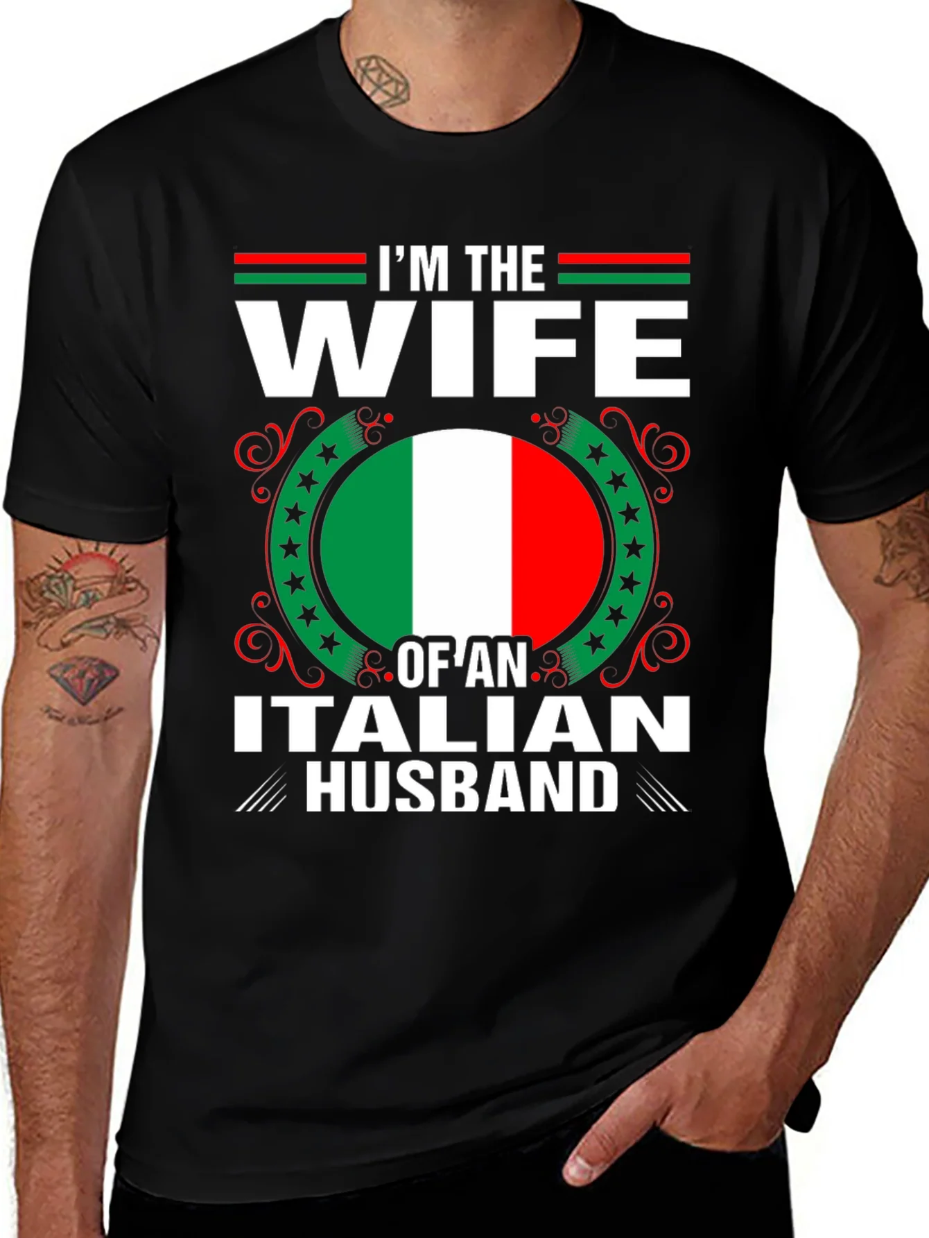 Camiseta Soy la Esposa de un Italiano