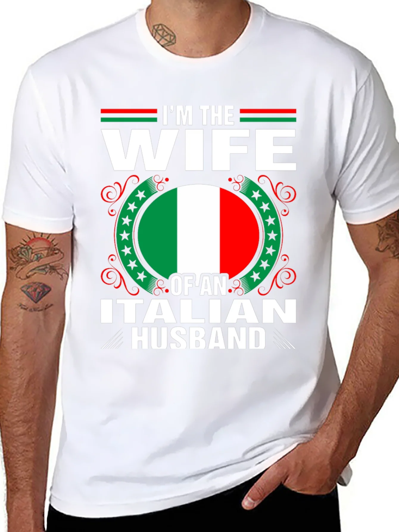 Camiseta Soy la Esposa de un Italiano
