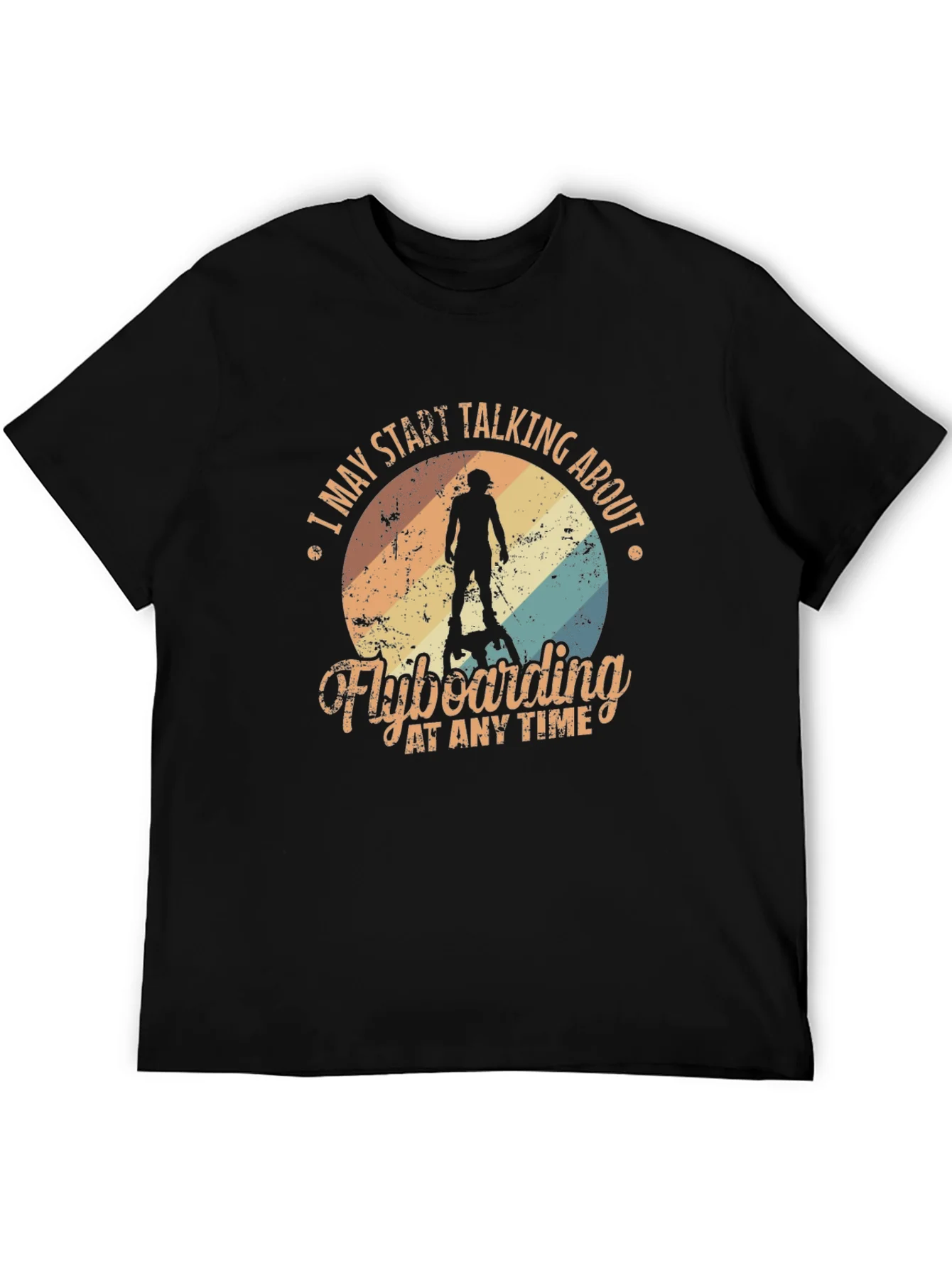 Camiseta Negra Flyboarding para Hombre