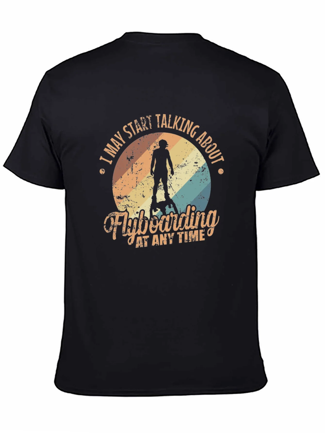 Camiseta Negra Flyboarding para Hombre