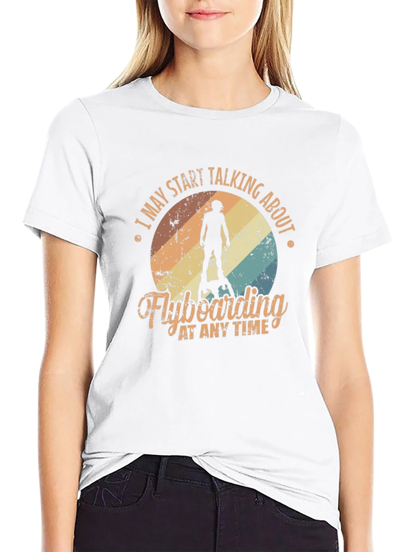Camiseta Negra Flyboarding para Hombre