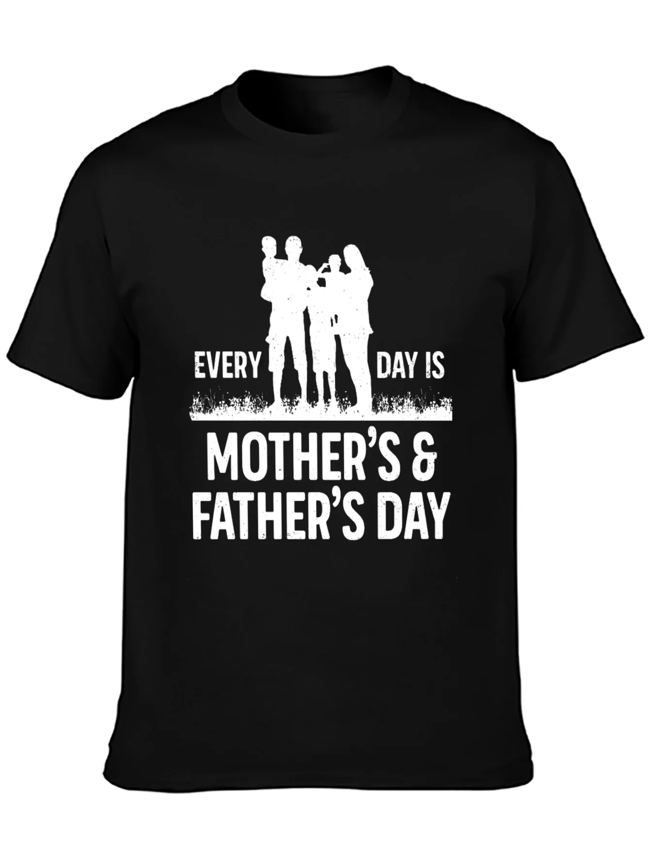 Camiseta Negra D¨ªa de la Madre y del Padre